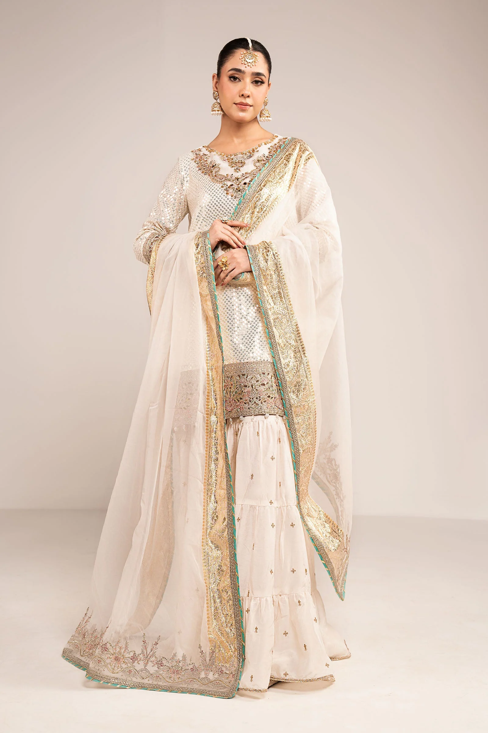 Maria B SF-EF26-15 Off-white  Eid Ki Tayariaan Kahaniyan 2026