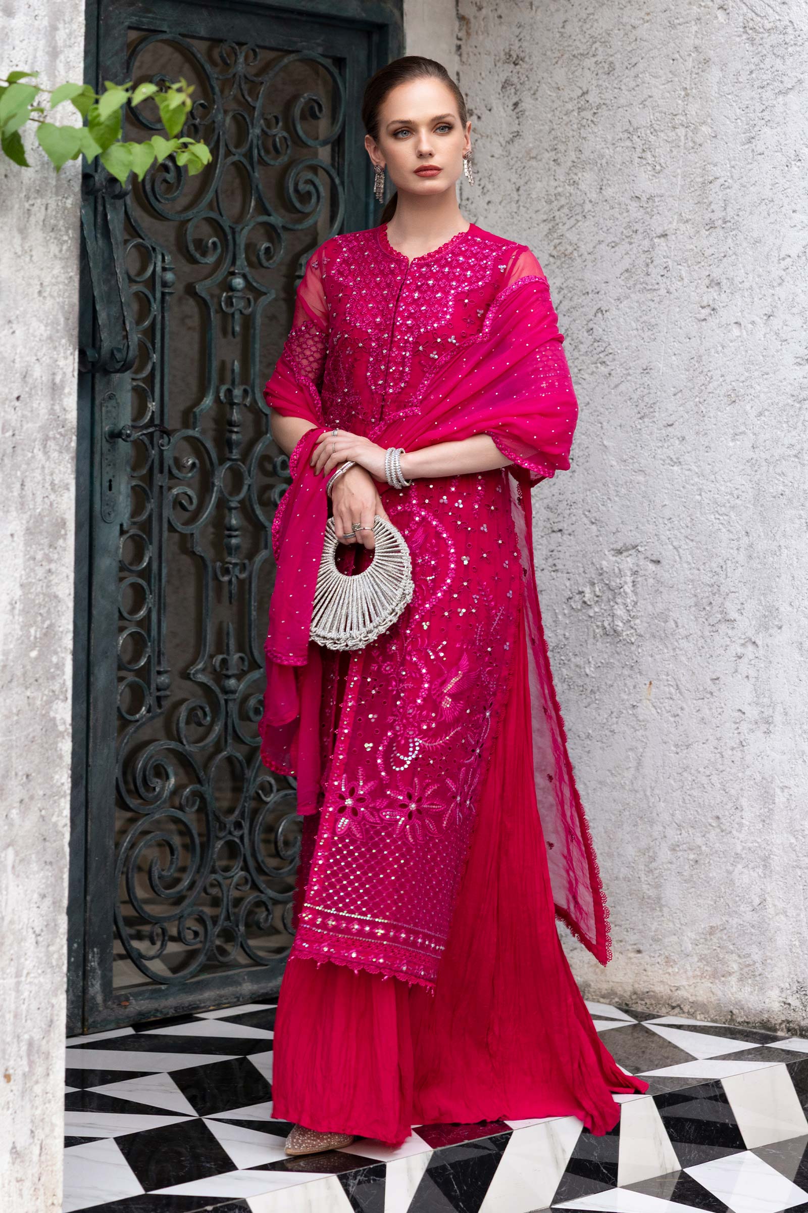 Maria B SF-EF26-53 Fuchsia Pink Eid Ki Tayariaan Kahaniyan 2026