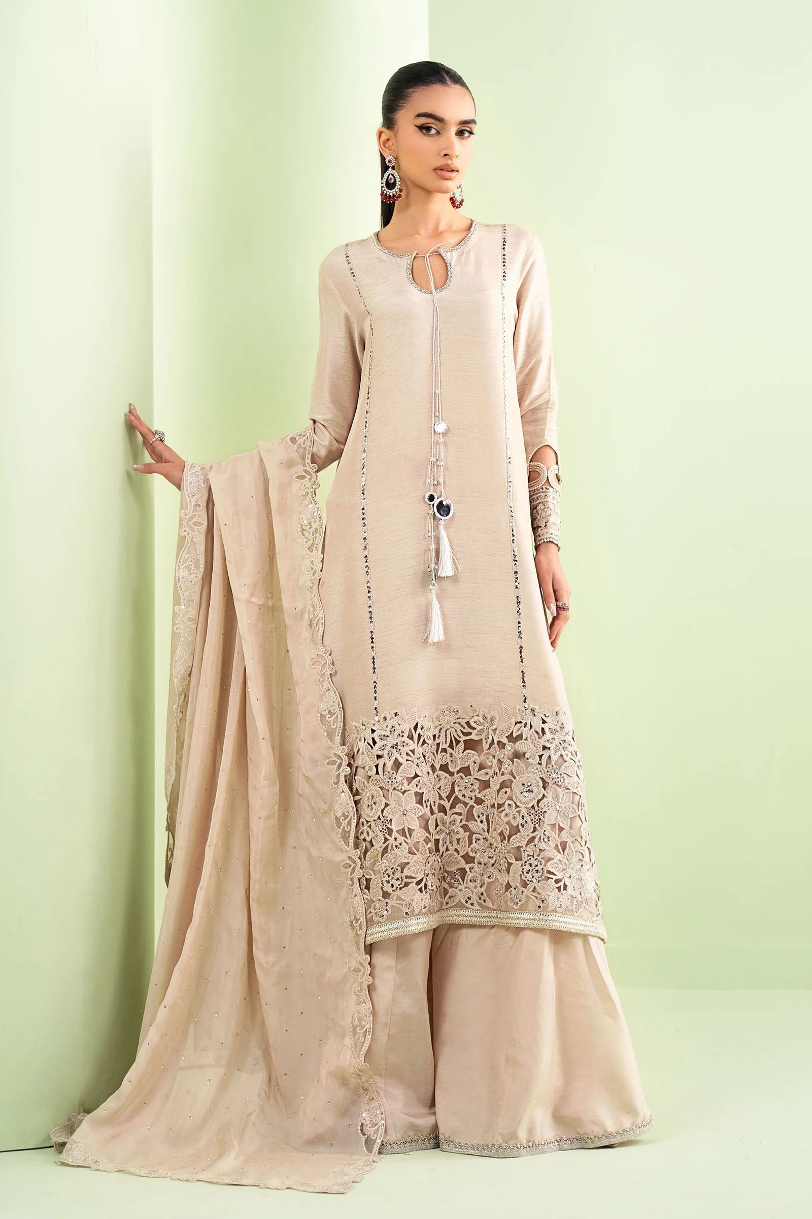 Maria B SF-EF26-63 Beige  Eid Ki Tayariaan Kahaniyan 2026