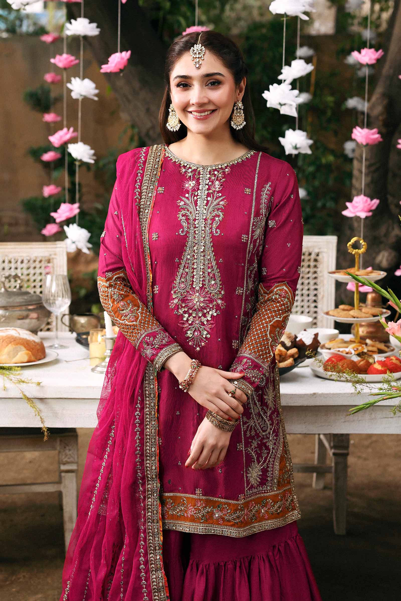 Maria B SF-W25-10 Pink Eid Ki Tayariaan Kahaniyan 2026 - Image 2