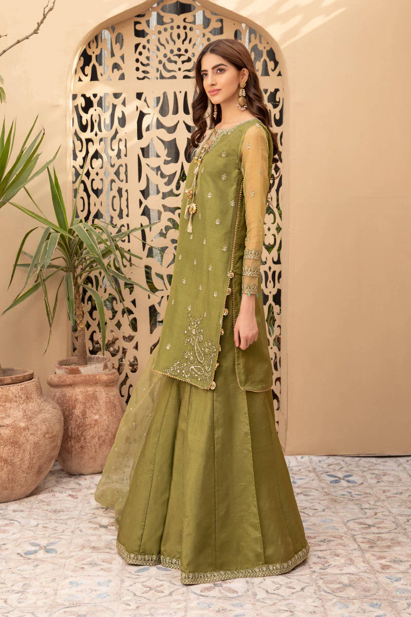 Maria B SF107R1-ESM-GRN  Eid Collection 2025 - Image 2