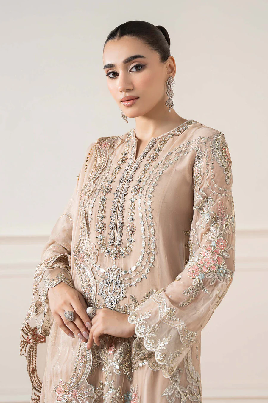 Maria B SFA2518-ESM-SKN Pre Fall Prets 2025 - Image 2