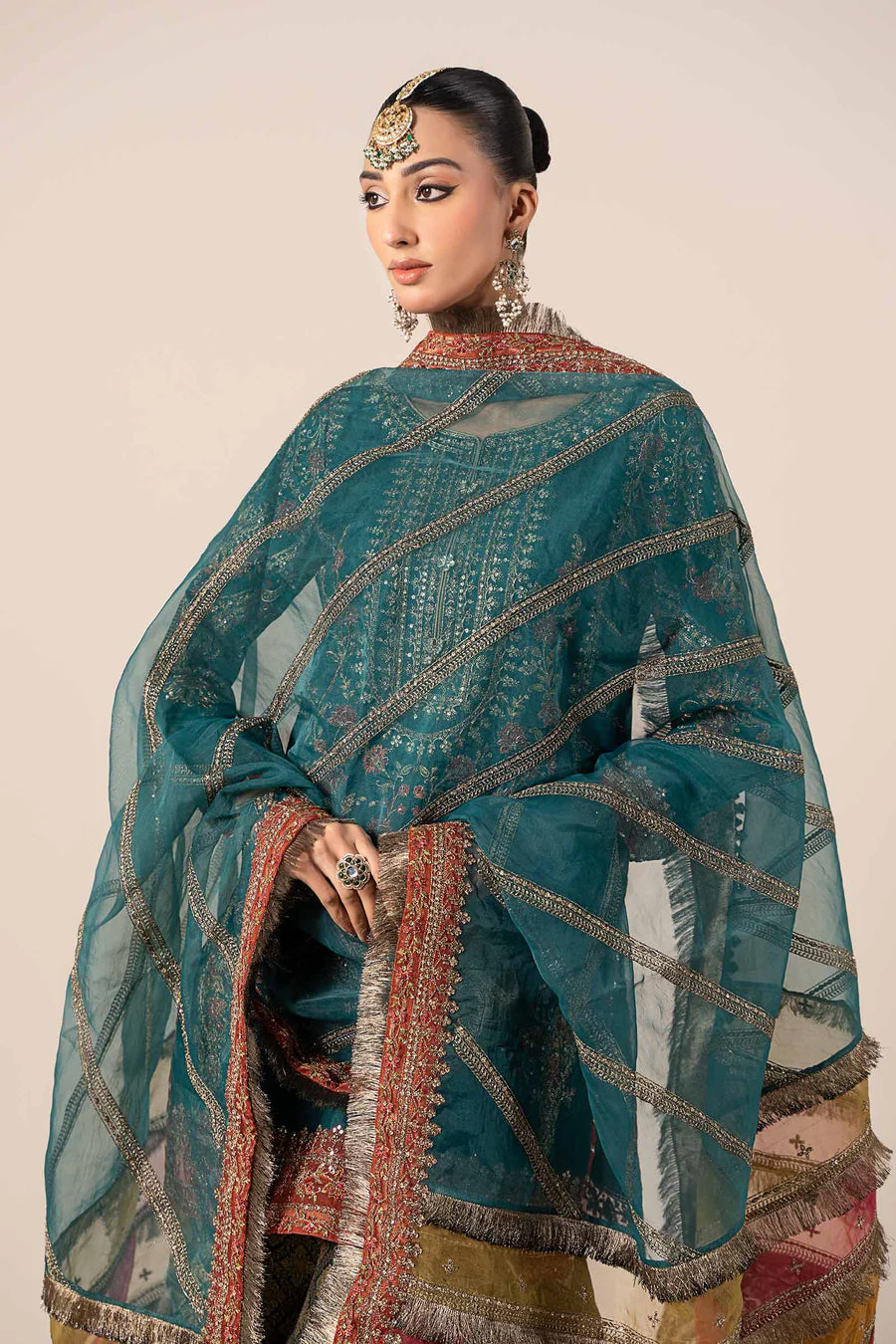 Maria B SFW2425-ESM-GRN Eid Collection 2025 - Image 2