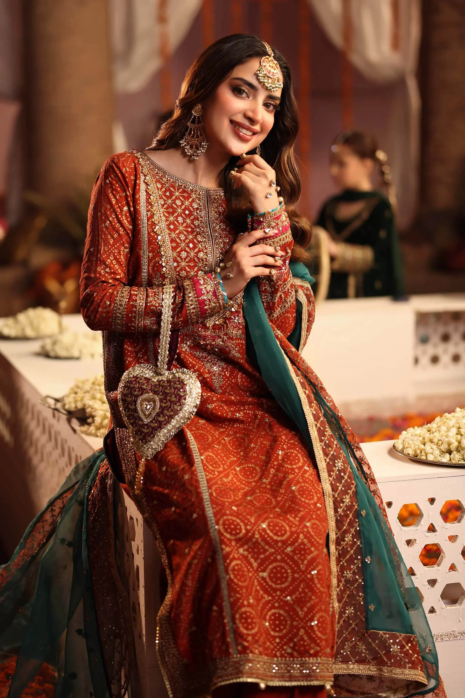 Maria B SFW2508-ESM-ROR Shehnai Luxury Formals 2025 - Image 2