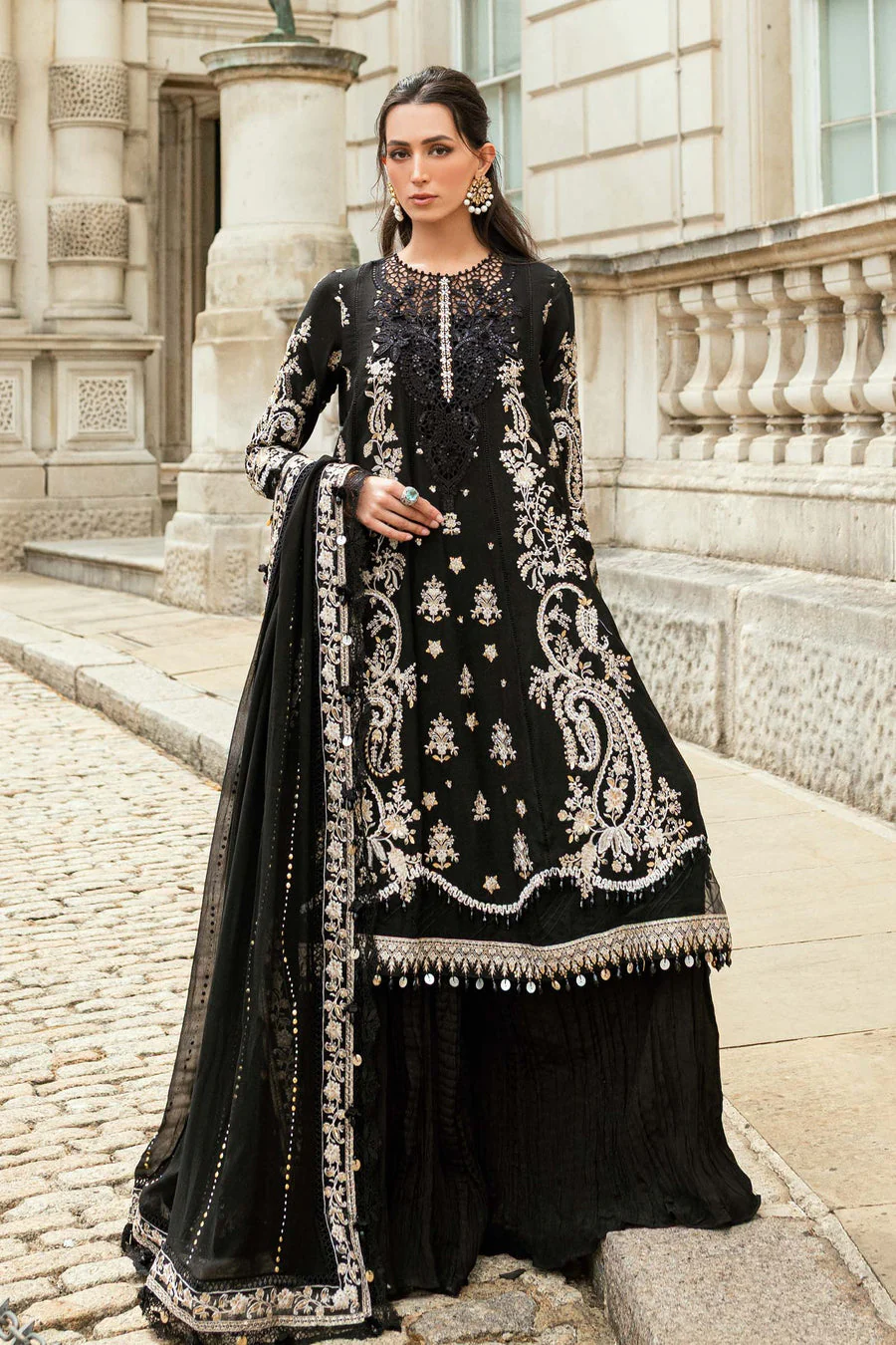 Maria B WF00903-999-BLK Soiree Collection 2025