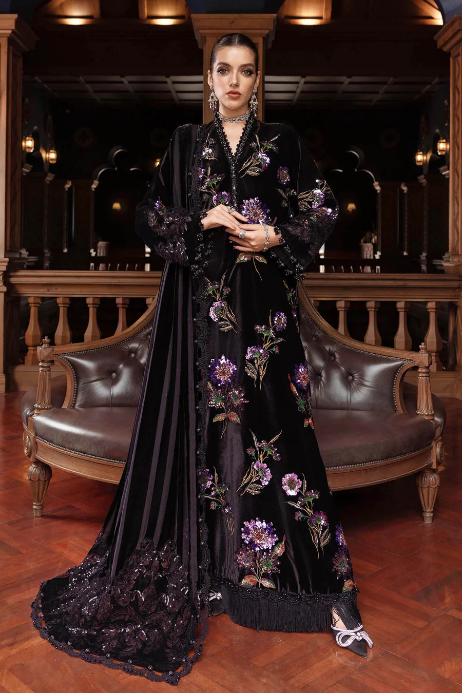 Maria B WL01306-999-BDP Winter Luxe 2025