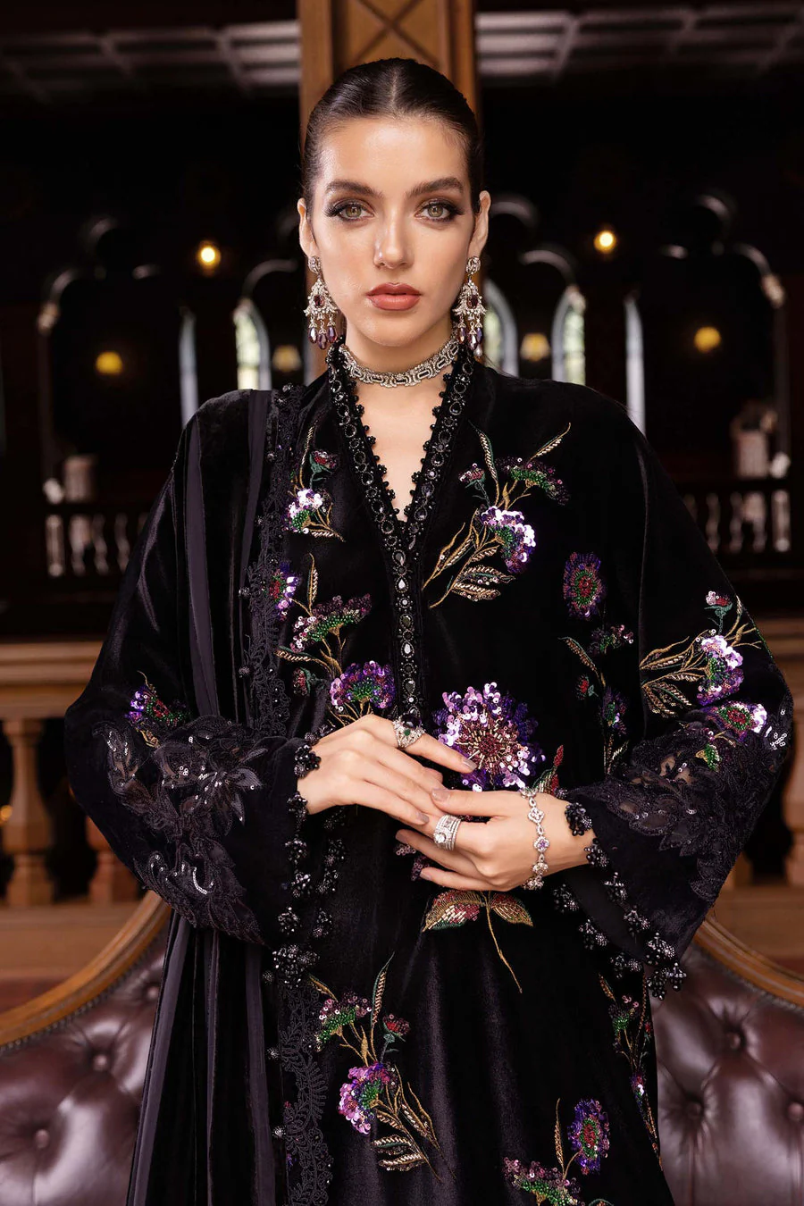 Maria B WL01306-999-BDP Winter Luxe 2025 - Image 2