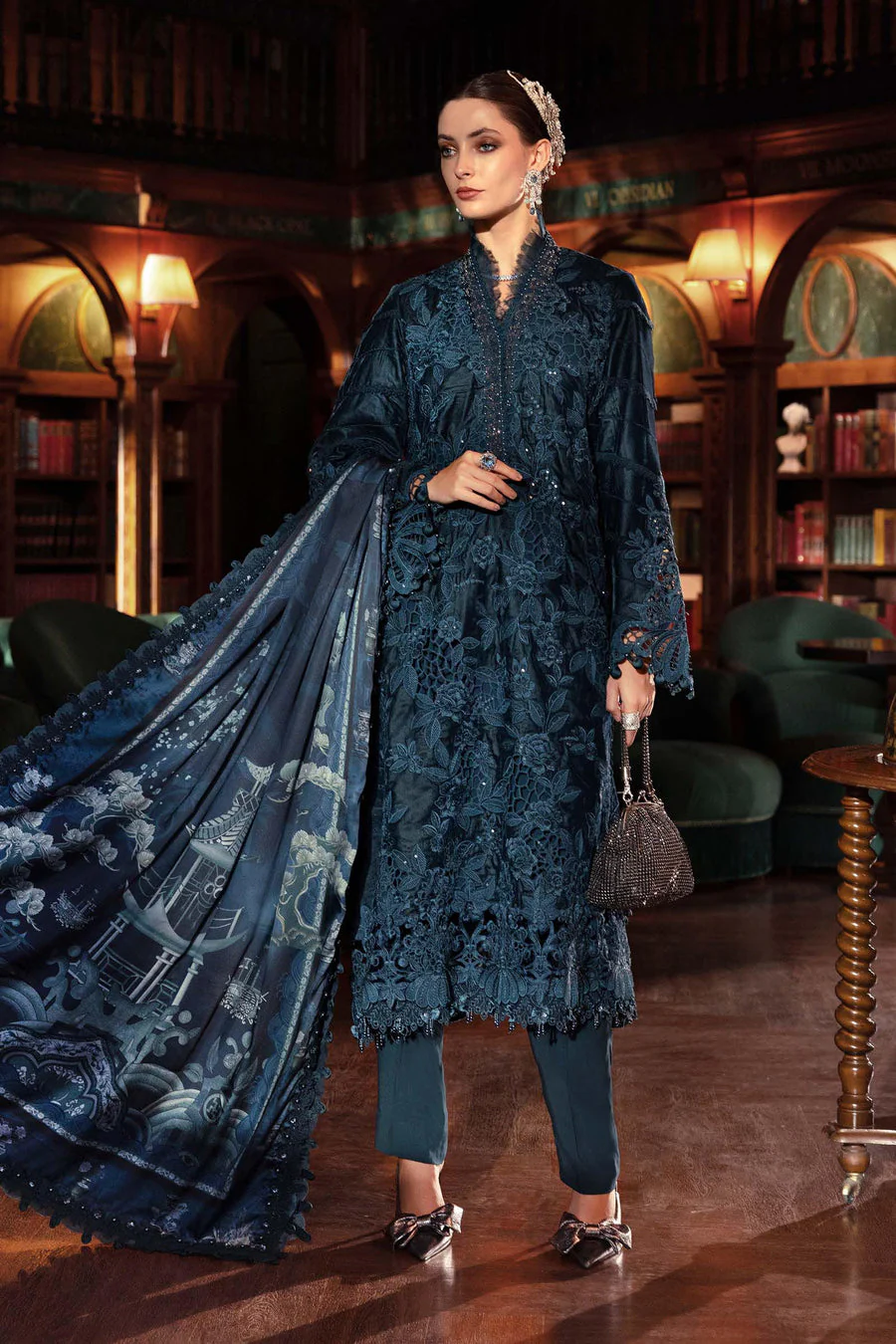 Maria B WL01310-999-TEL Winter Luxe 2025