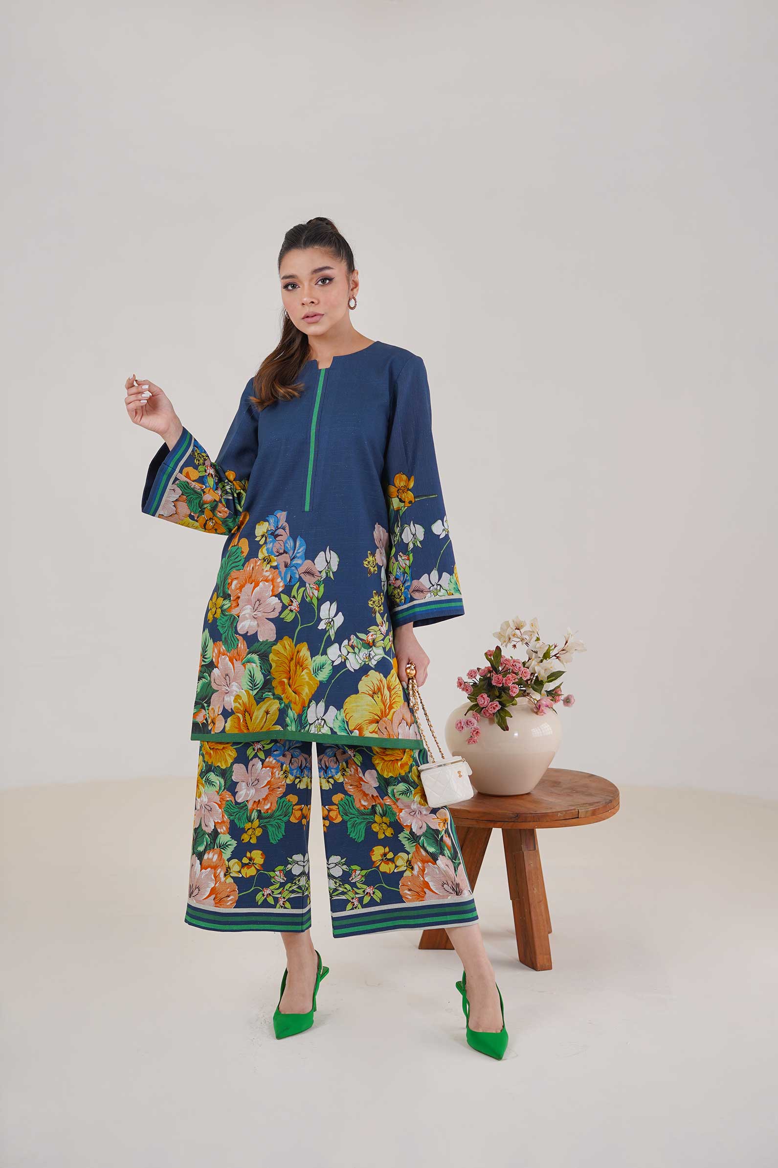 Maryam Hussain Dia Khaddar Co Ord Set 2025
