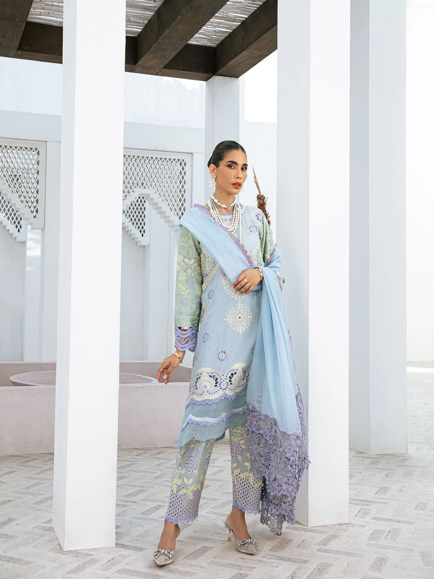 Maryam Hussain Skye Camellia Luxury Pret 2025 - Image 2
