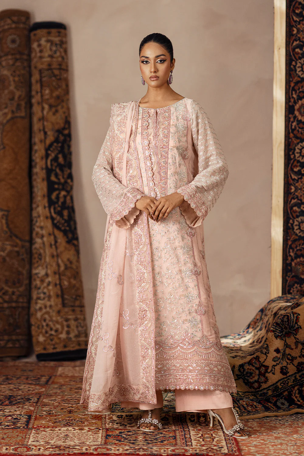 Maryum N Maria Abigail - FSU5630 Embroidered Chiffon Collection 2025