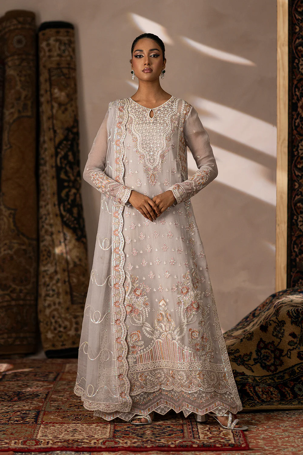 Maryum N Maria Alya - FSU5635 Embroidered Chiffon Collection 2025