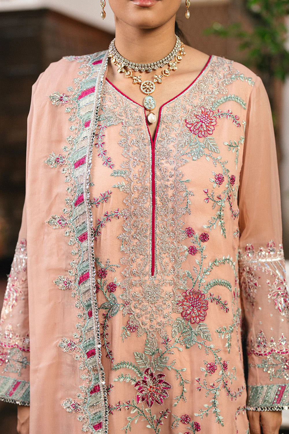 Maryum N Maria Anya - FSU5659 Embroidered Chiffon Collection 2025 - Image 2