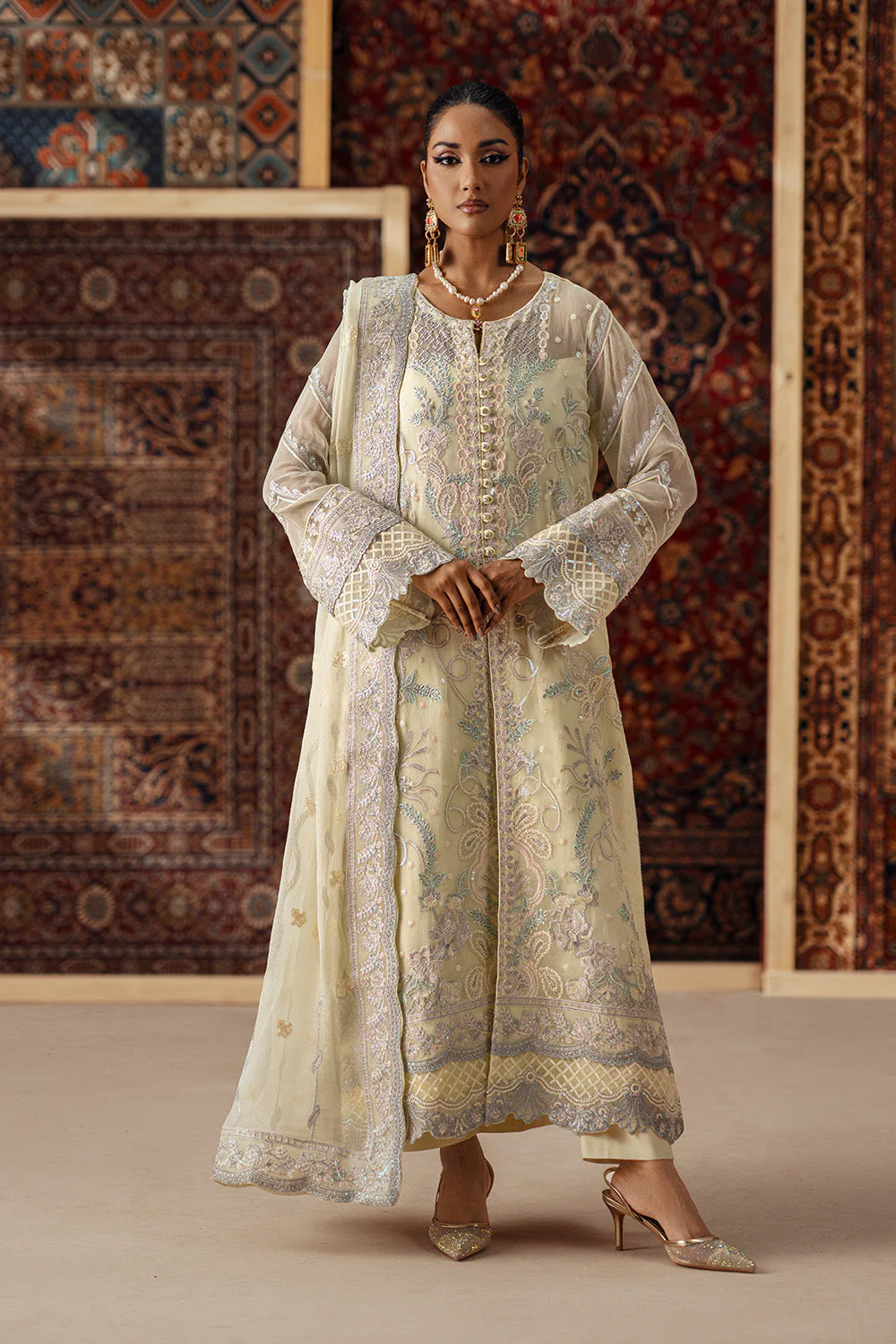 Maryum N Maria Ardeth - FSU5637 Embroidered Chiffon Collection 2025
