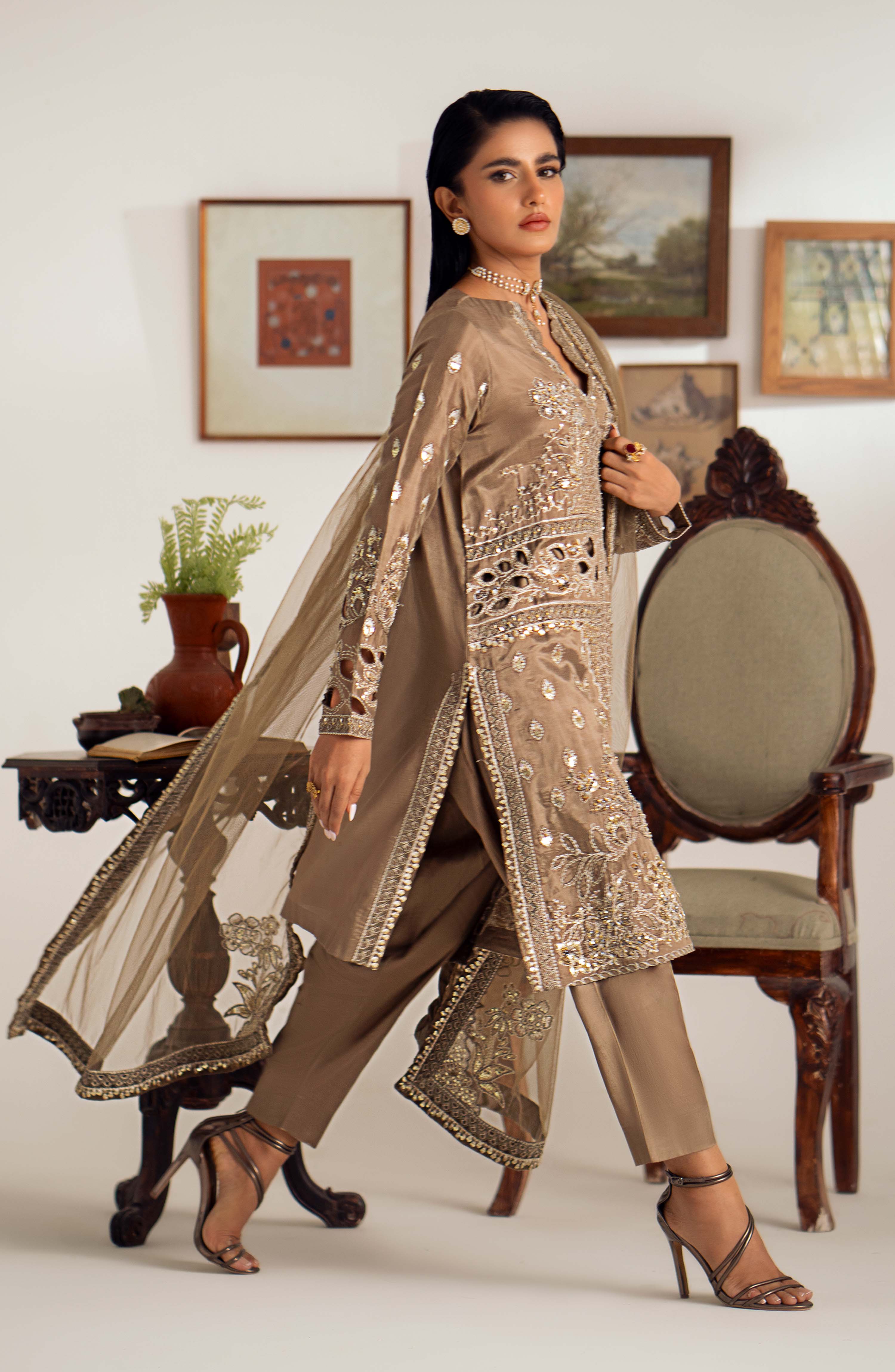 Maryum N Maria Arela - MS40029 Dastaan Luxury Formals 2024 - Image 2
