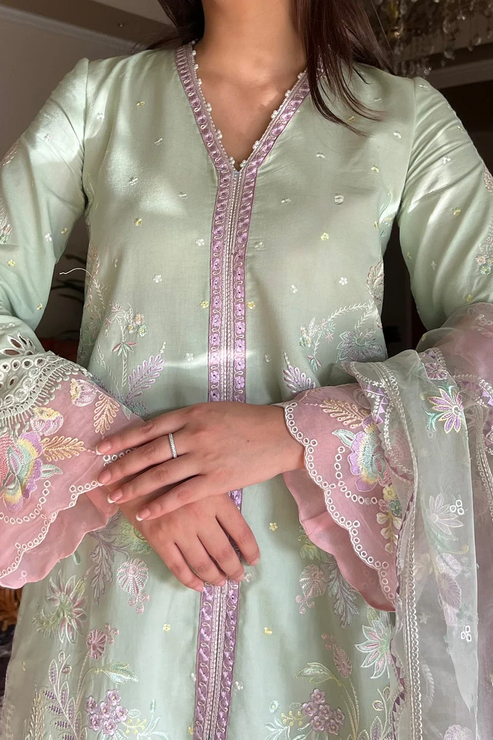 Maryum N Maria Bahar - MS50360 Elara Luxury Eid Pret 2025 - Image 2