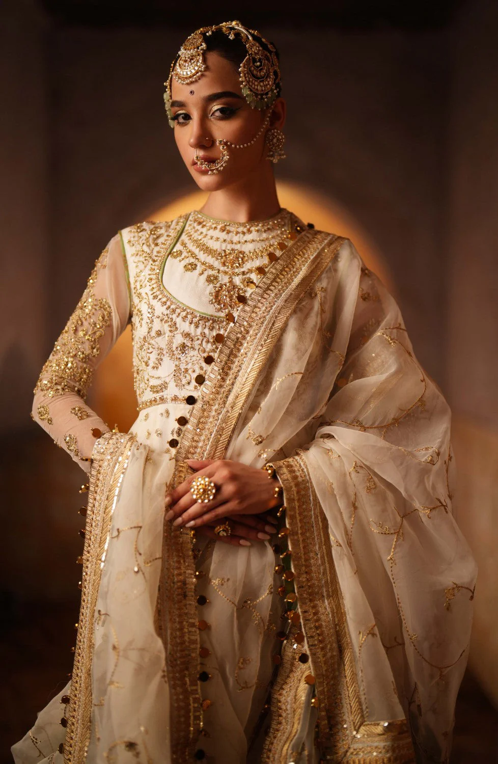Maryum N Maria Chand Bali - MS40066 Gul Posh Bridal Collection 2024 - Image 2
