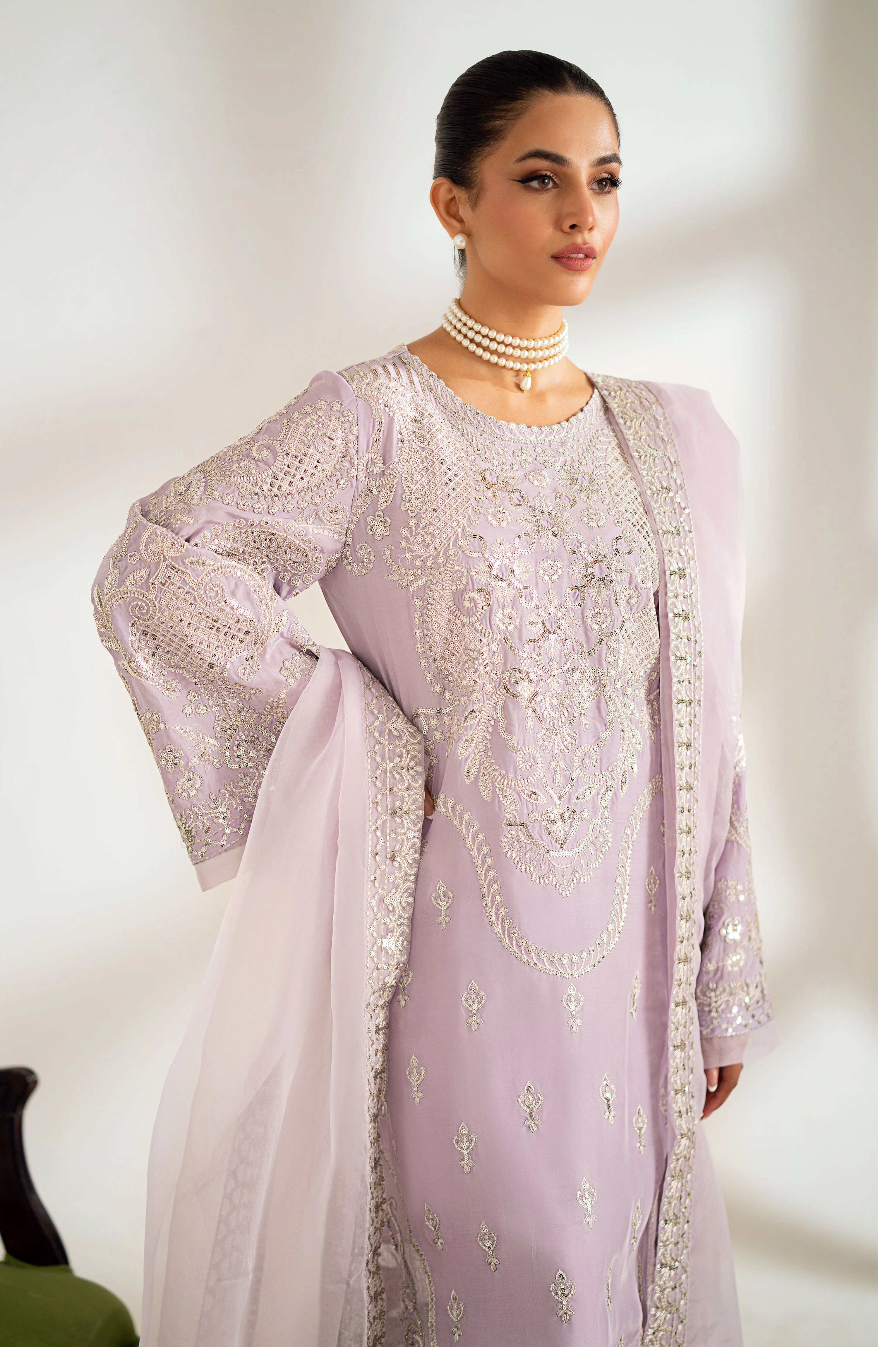 Maryum N Maria Dinara - MS40028 Dastaan Luxury Formals 2024 - Image 2
