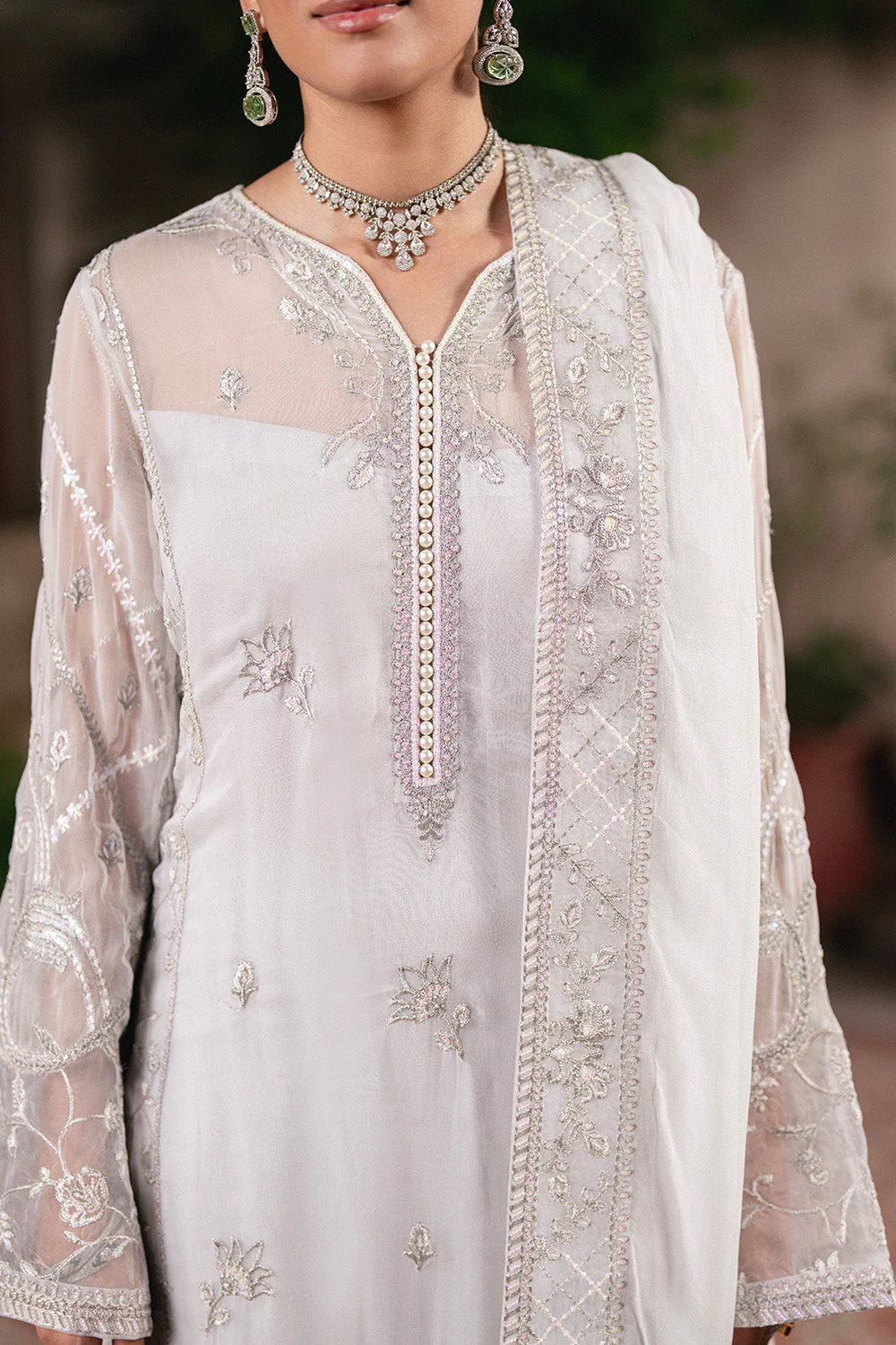 Maryum N Maria Faina - FSU5656 Embroidered Chiffon Collection 2025 - Image 2