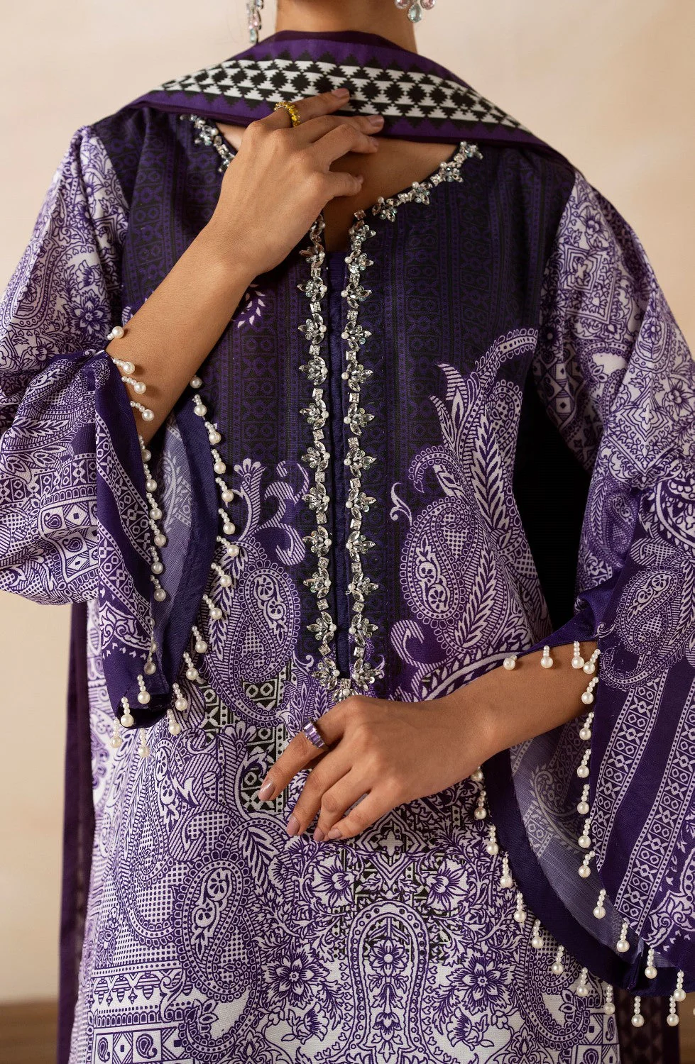Maryum N Maria Ishika - MS40100 Zeil Luxury Pret 2024 - Image 2