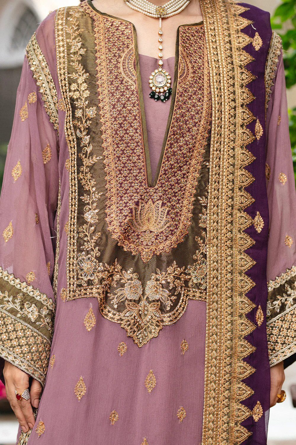 Maryum N Maria Kamilla - FSU5654 Embroidered Chiffon Collection 2025 - Image 2