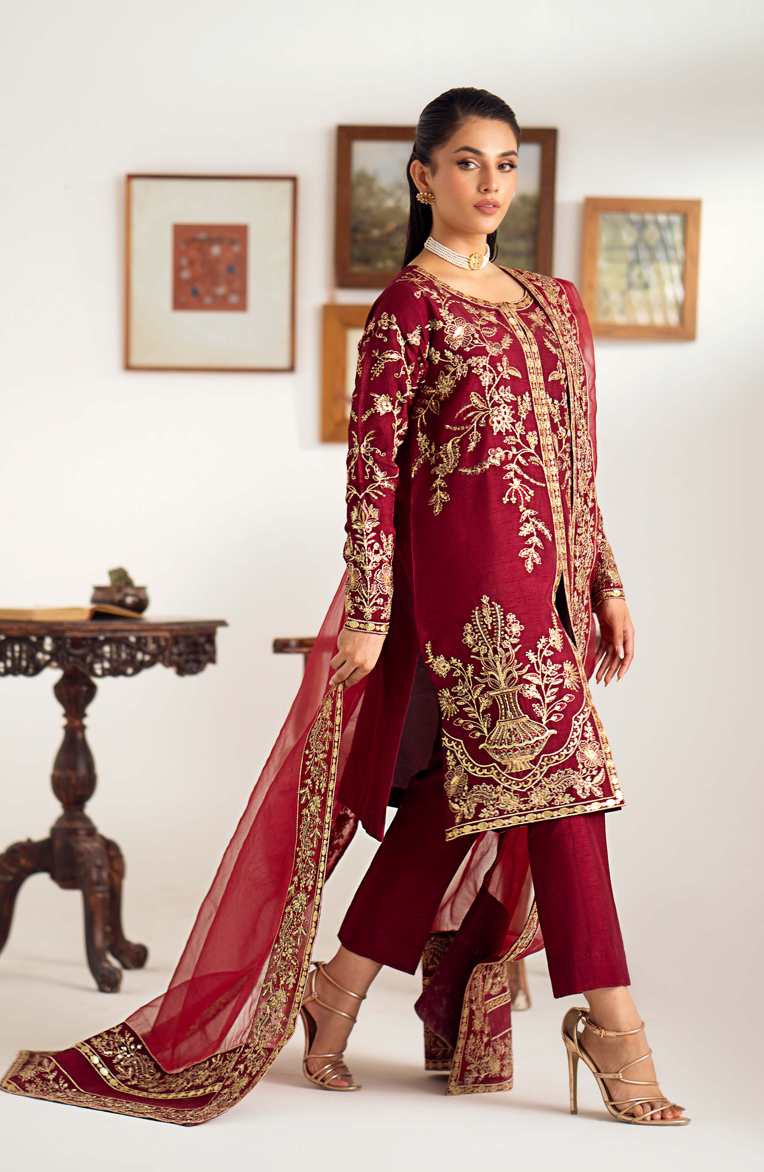 Maryum N Maria Rosela - MS40023 Dastaan Luxury Formals 2024 - Image 2