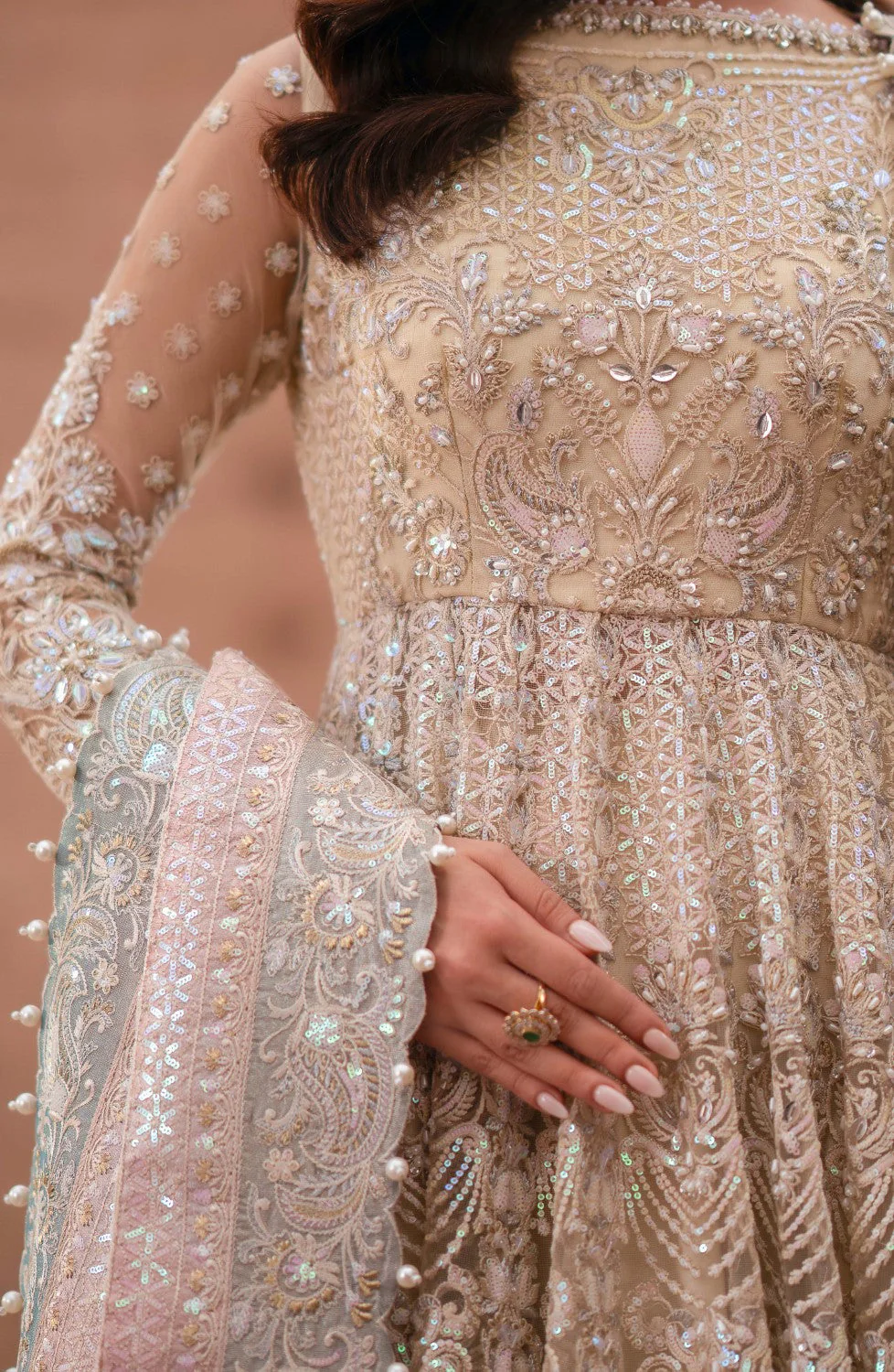 Maryum N Maria Roshanara - MS40070 Gul Posh Bridal Collection 2024 - Image 2