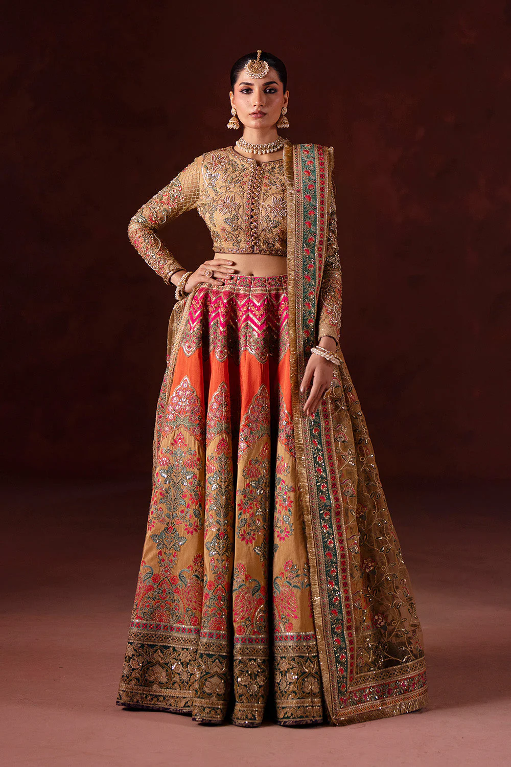 Maryum N Maria Rung De Basanti - MSS5904 Rani Celeste Wedding Collection 2025 - Image 2