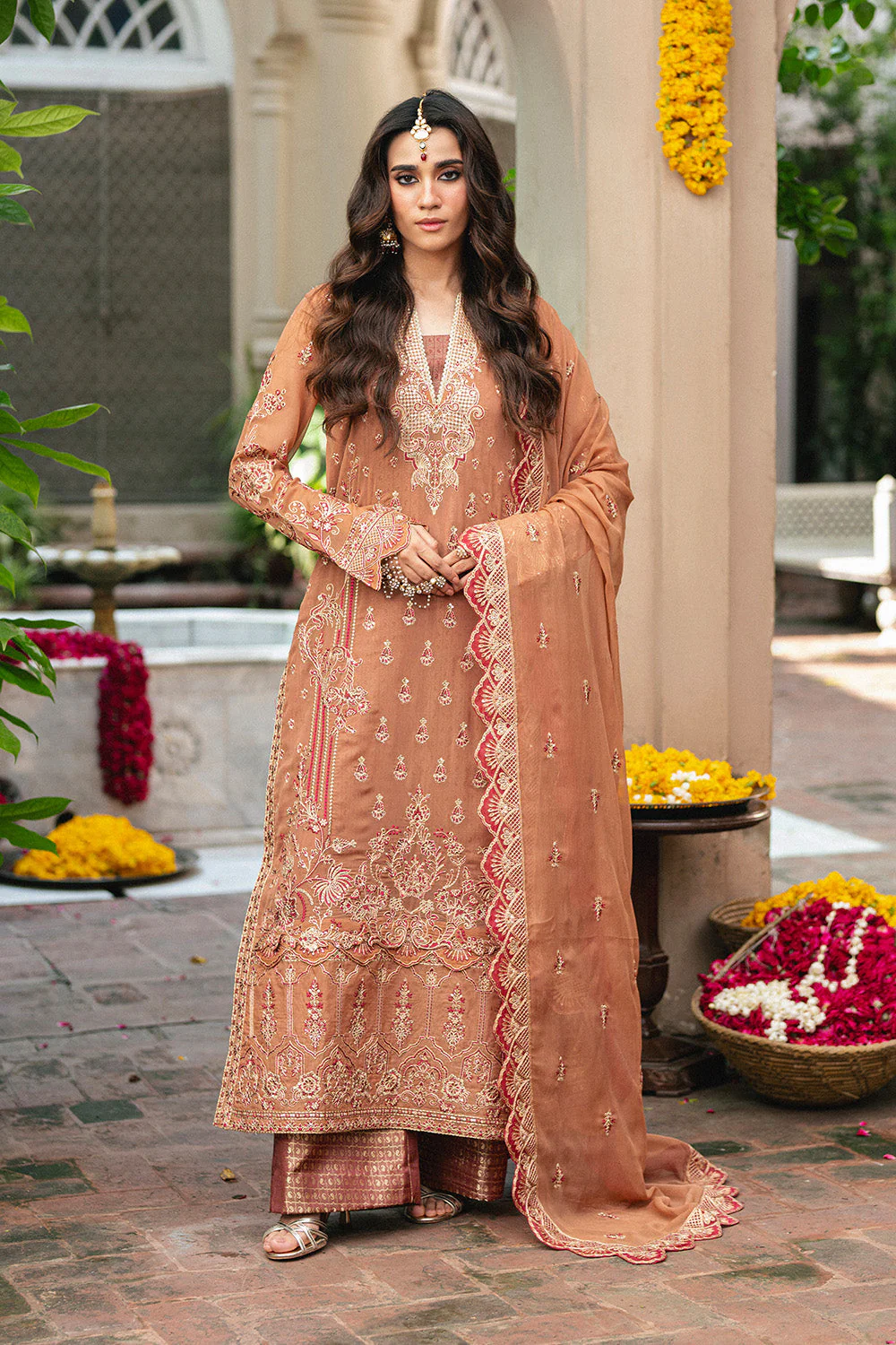 Maryum N Maria Varvara - FSU5651 Embroidered Chiffon Collection 2025