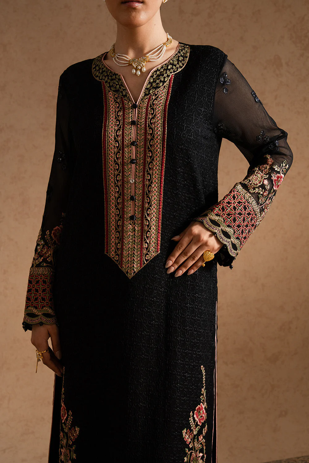 Maryum N Maria Zeyneb - FSU5603 Embroidered Chiffon Collection 2025 - Image 2