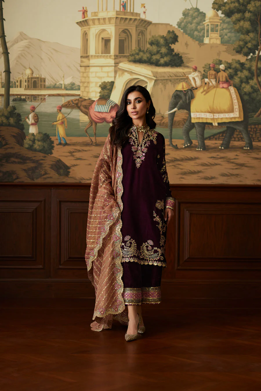 Mina Hassan Ayesha Velvet Luxe 2024