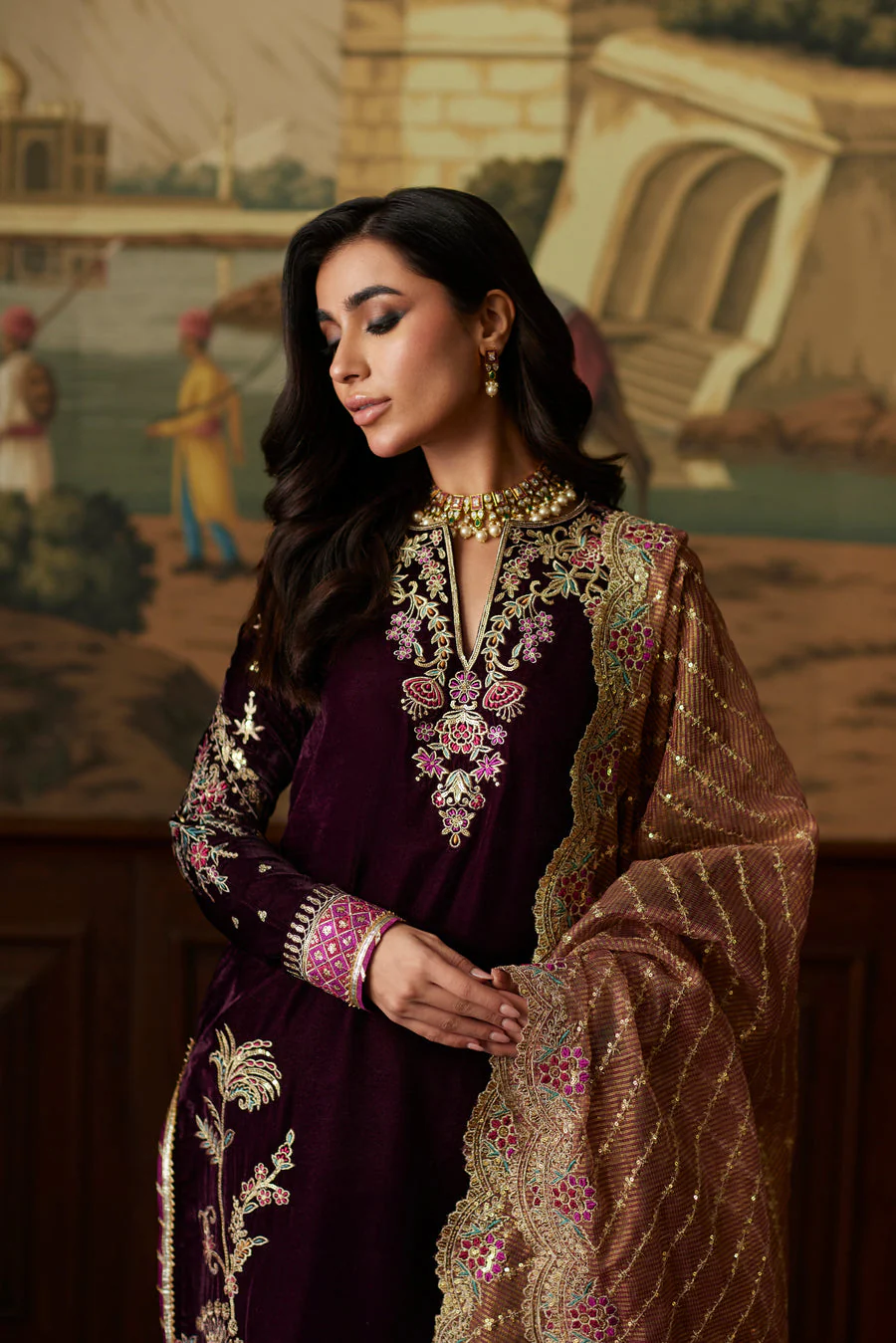 Mina Hassan Ayesha Velvet Luxe 2024 - Image 2