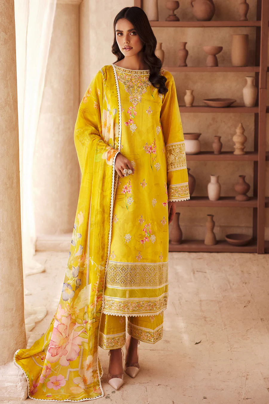 Motifz 3741-Elie Amal Lawn Collection 2025