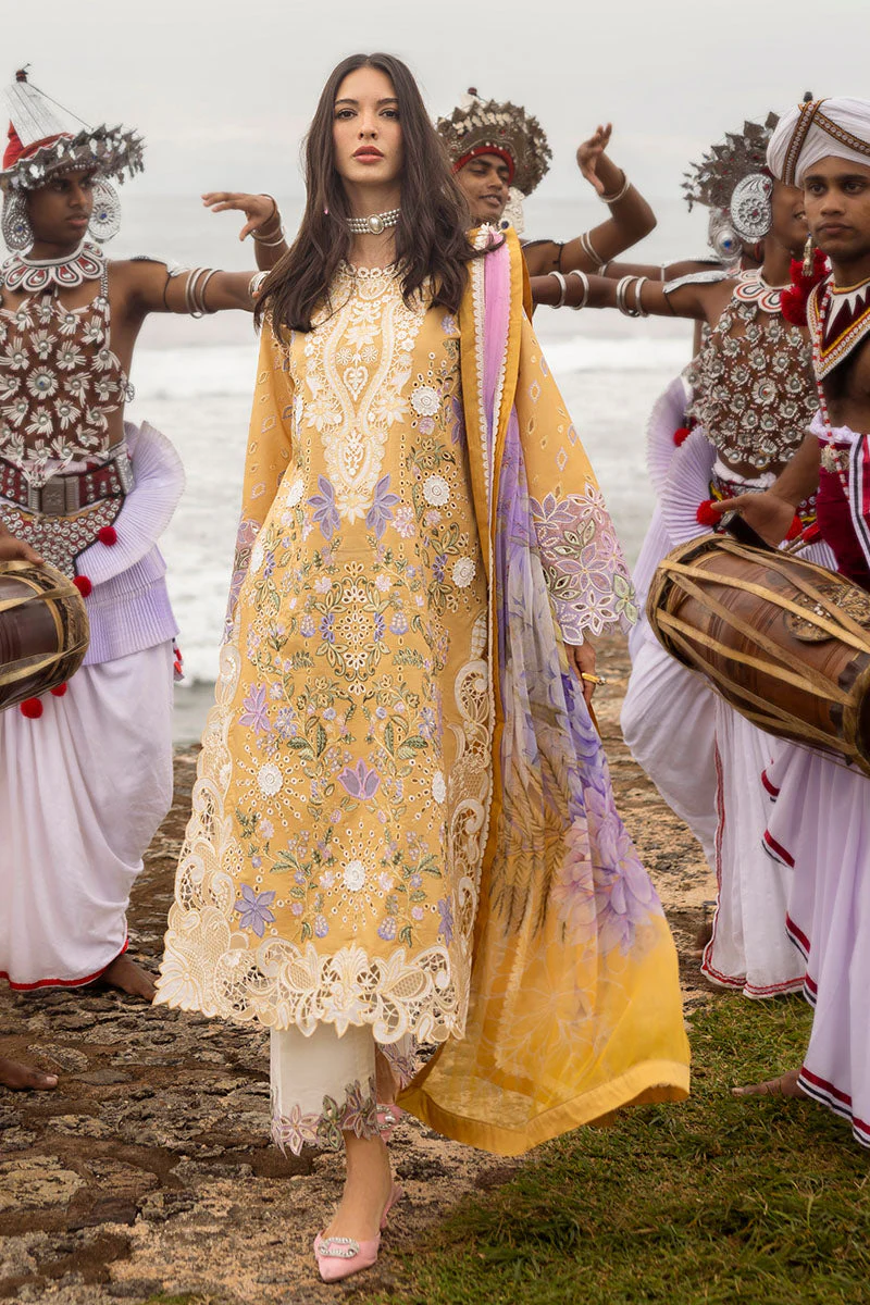 Mushq Gold Glow Manaram Luxury Lawn 2025