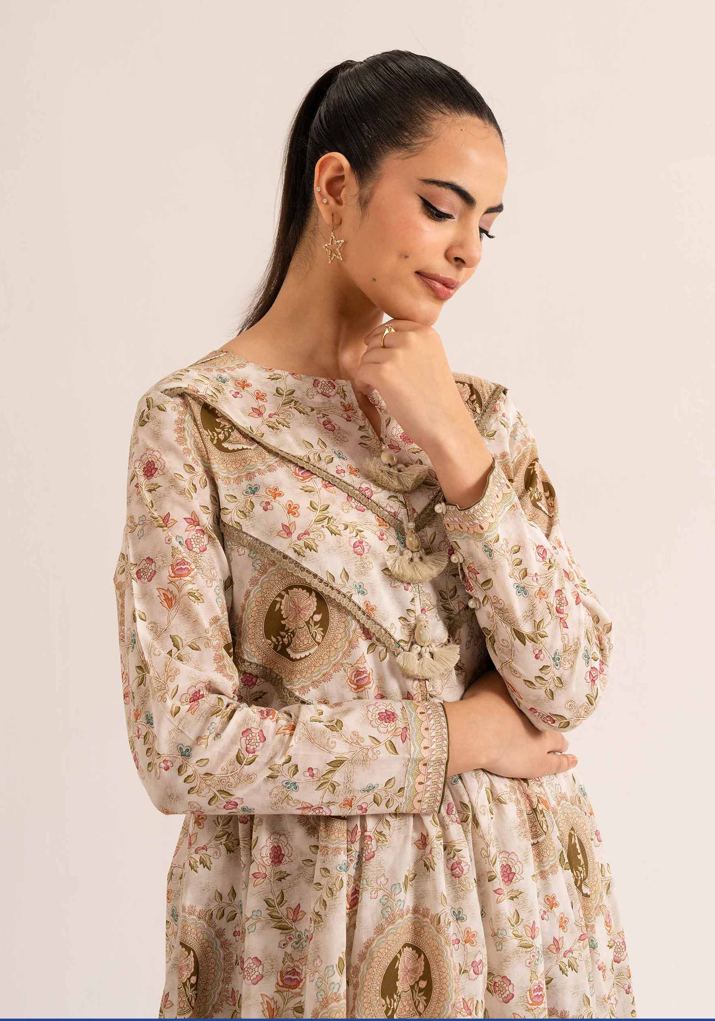 Nishat Linen 1 Piece - Printed Loose Fabric - 42503240 Freedom To Buy Eid Edition 2025 - Image 2