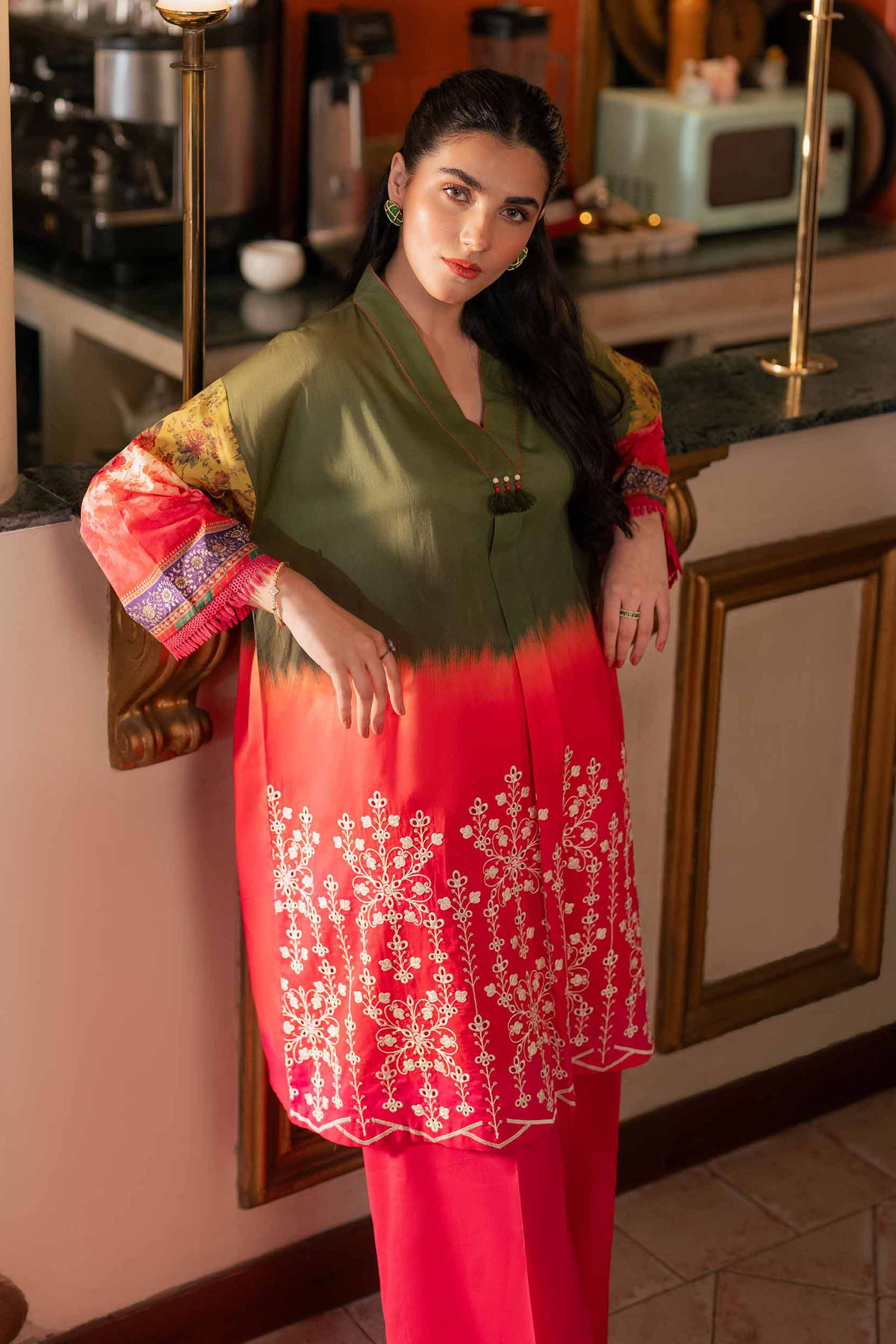 Nishat Linen 2 Piece - Digital Printed Embroidered Suit - 42501150 Embroidered Eid Lawn Collection 0 - Image 2