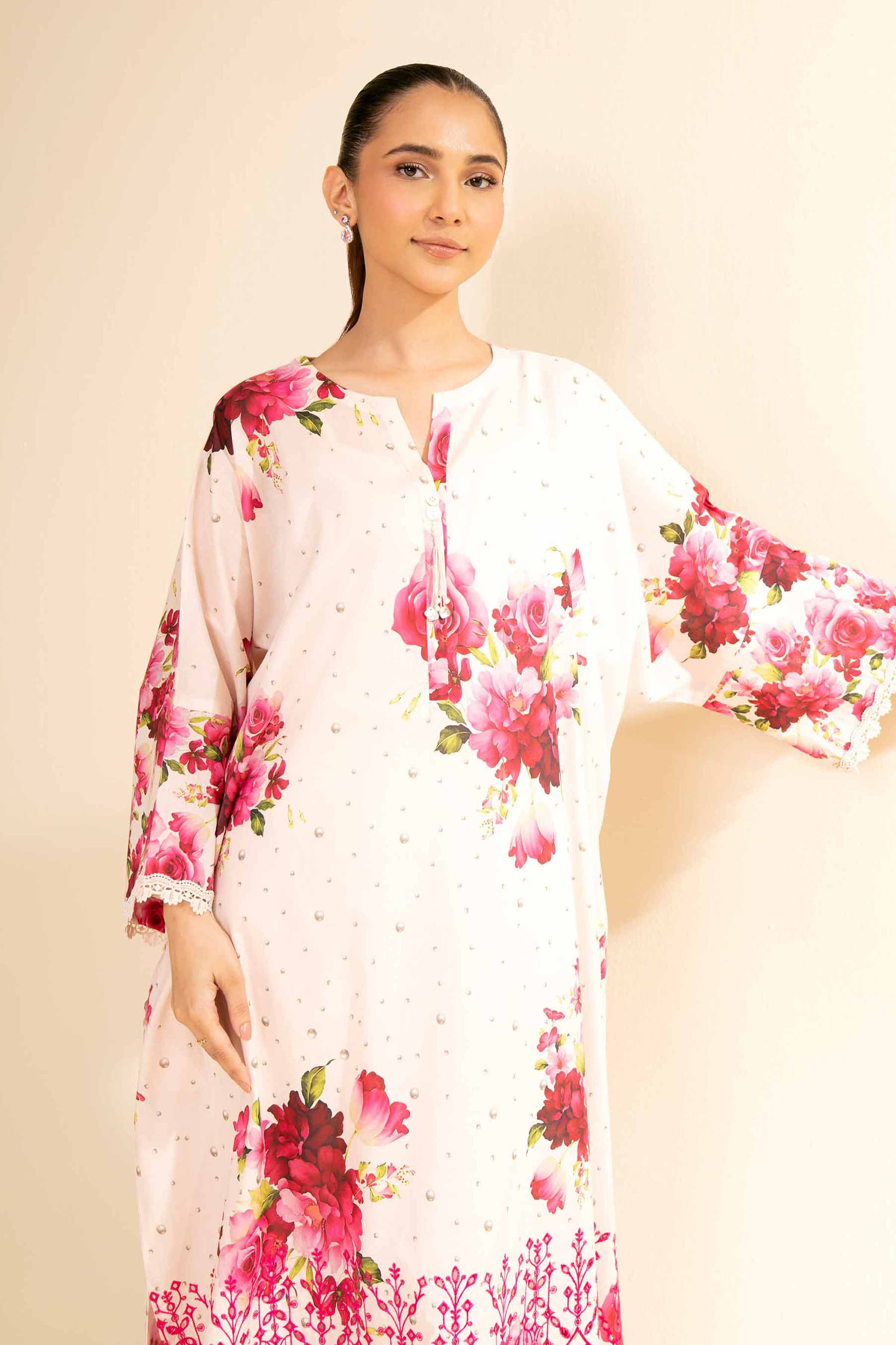 Nishat Linen 2 Piece - Digital Printed Embroidered Suit - 42501155 Embroidered Eid Lawn Collection 0 - Image 2