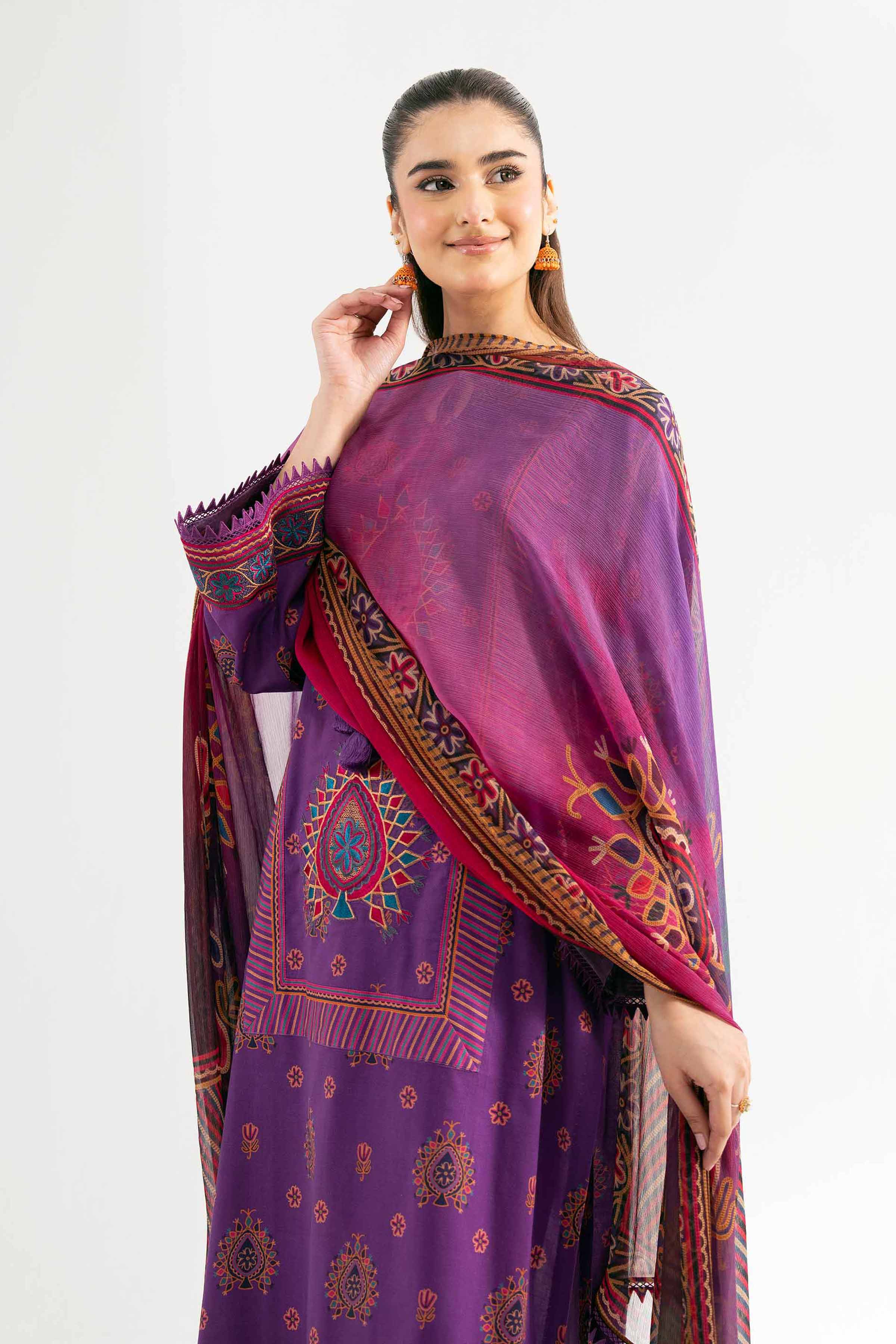 Nishat Linen 2 Piece - Digital Printed Embroidered Suit - 42501723 Embroidered Eid Lawn Collection 2025 - Image 2