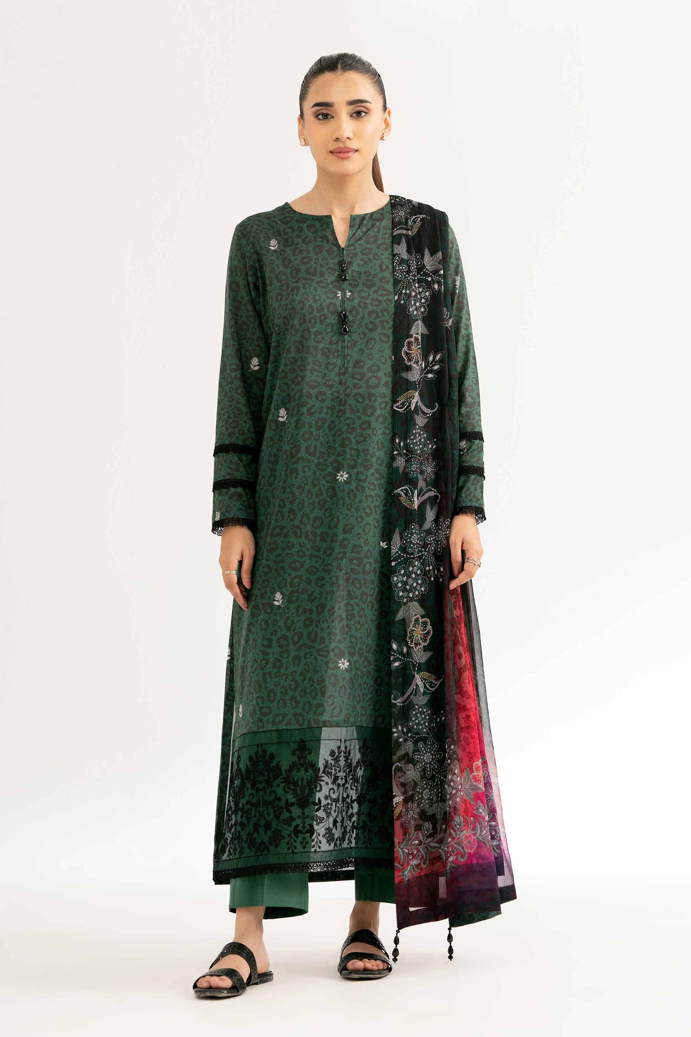 Nishat Linen 2 Piece - Digital Printed Embroidered Suit - 42501725 Embroidered Eid Lawn Collection 2025