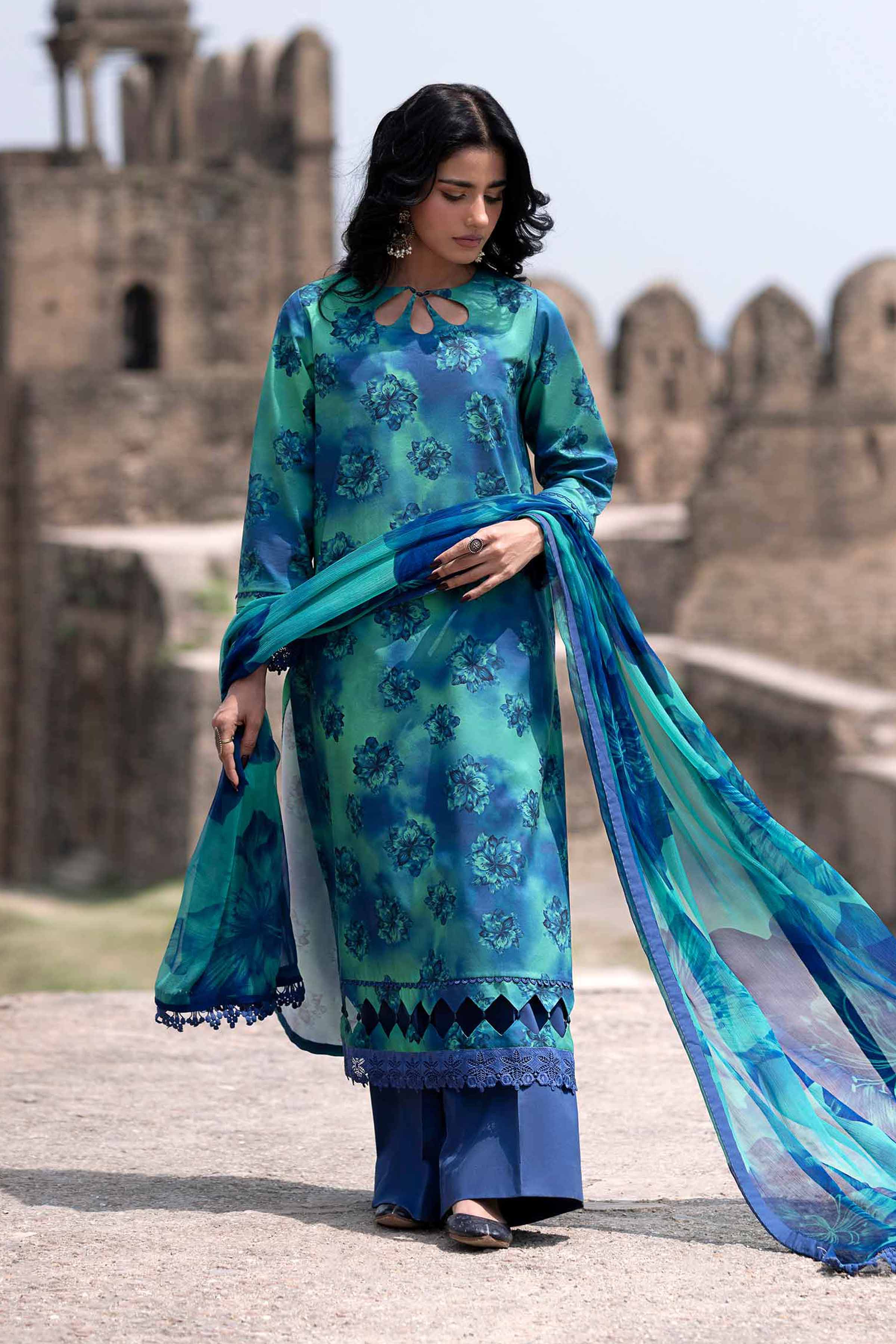 Nishat Linen 2 Piece - Digital Printed Embroidered Suit - 42501731 Embroidered Eid Lawn Collection 2025