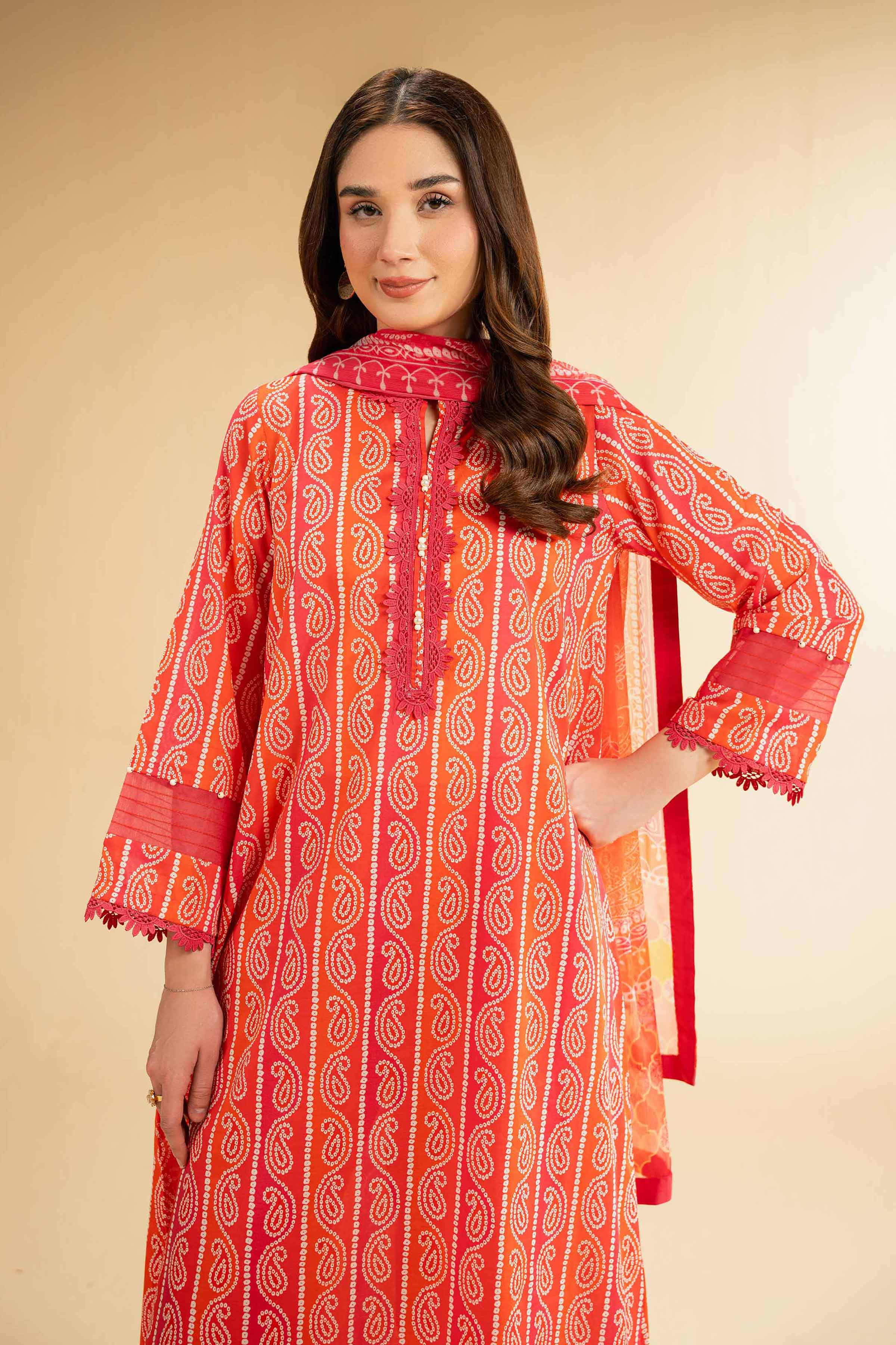 Nishat Linen 2 Piece - Digital Printed Embroidered Suit - 42501734 Embroidered Eid Lawn Collection 2025 - Image 2