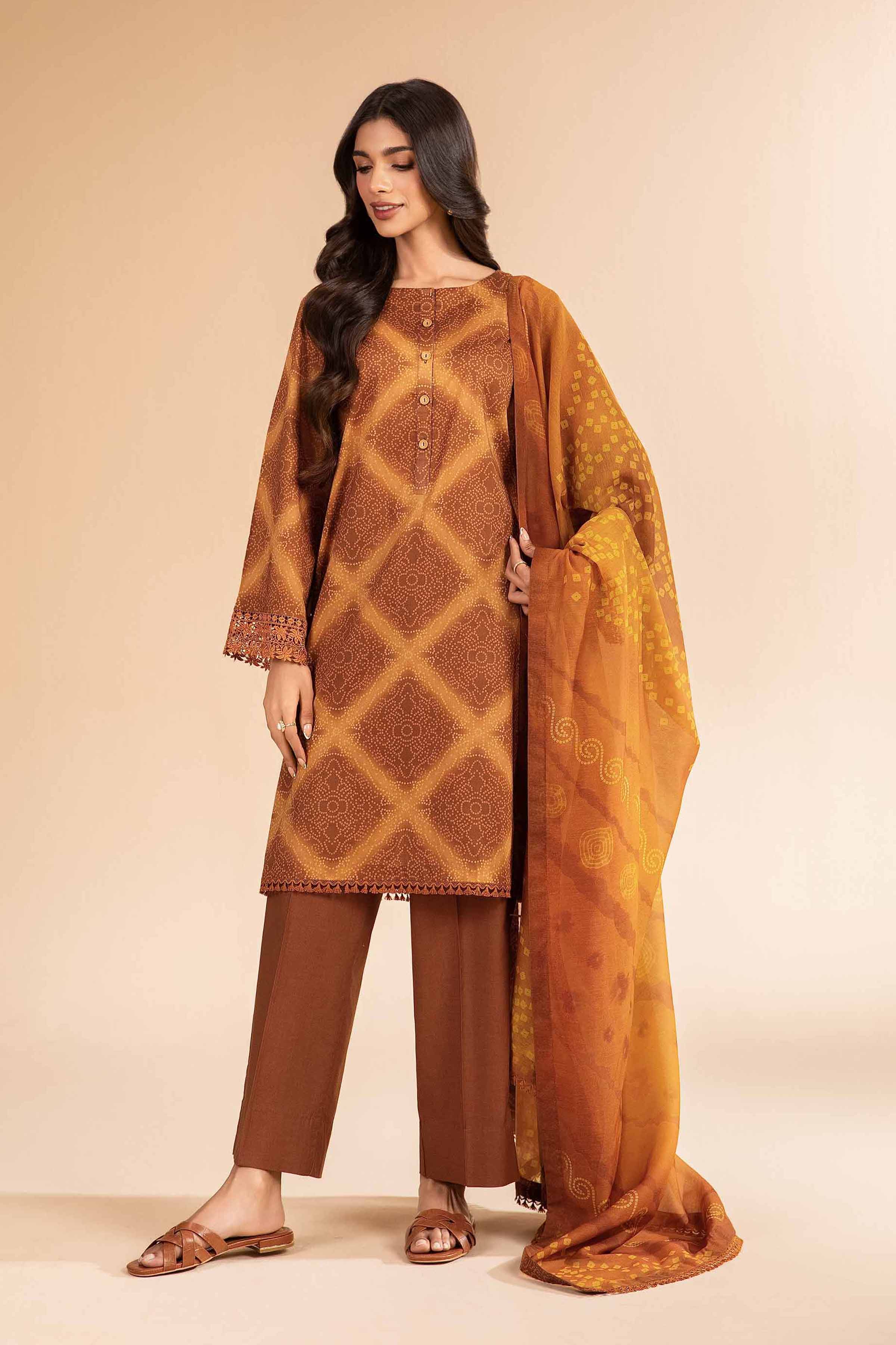 Nishat Linen 2 Piece - Digital Printed Embroidered Suit - 42501750 Embroidered Eid Lawn Collection 2025