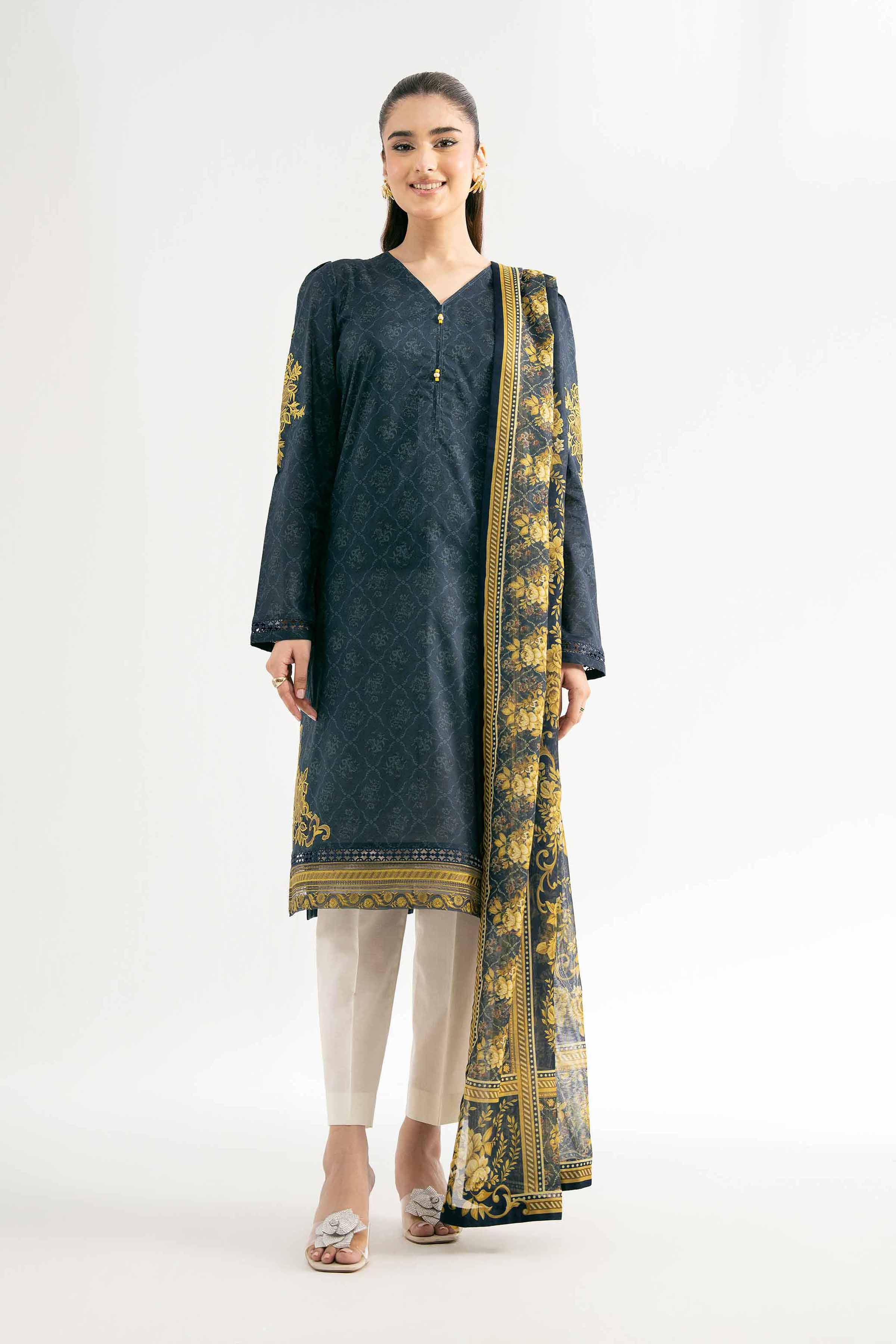 Nishat Linen 2 Piece - Digital Printed Embroidered Suit - 42501767 Embroidered Eid Lawn Collection 2025
