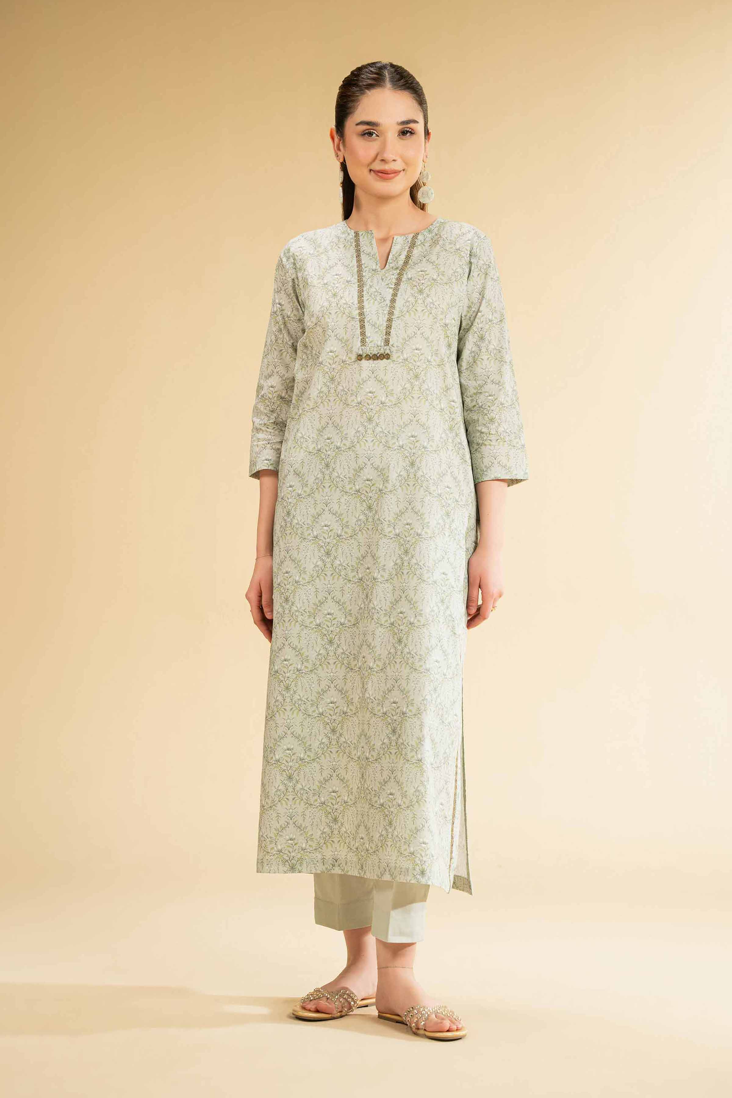 Nishat Linen 2 Piece - Digital Printed Embroidered Suit - 42501771 Embroidered Eid Lawn Collection 2025