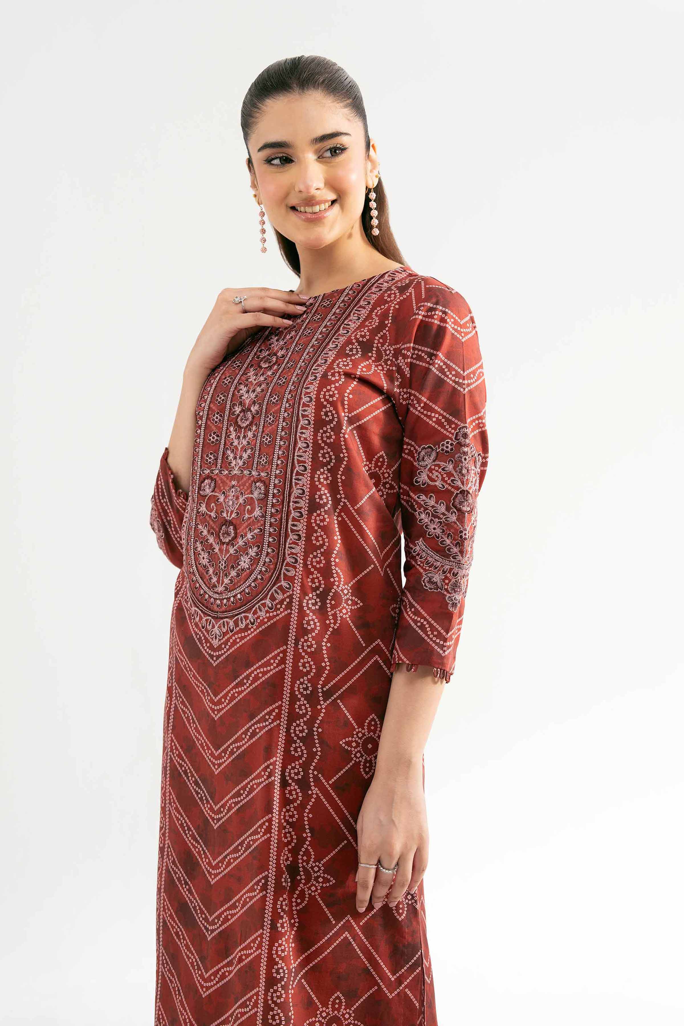 Nishat Linen 2 Piece - Digital Printed Embroidered Suit - 42501775 Embroidered Eid Lawn Collection 2025