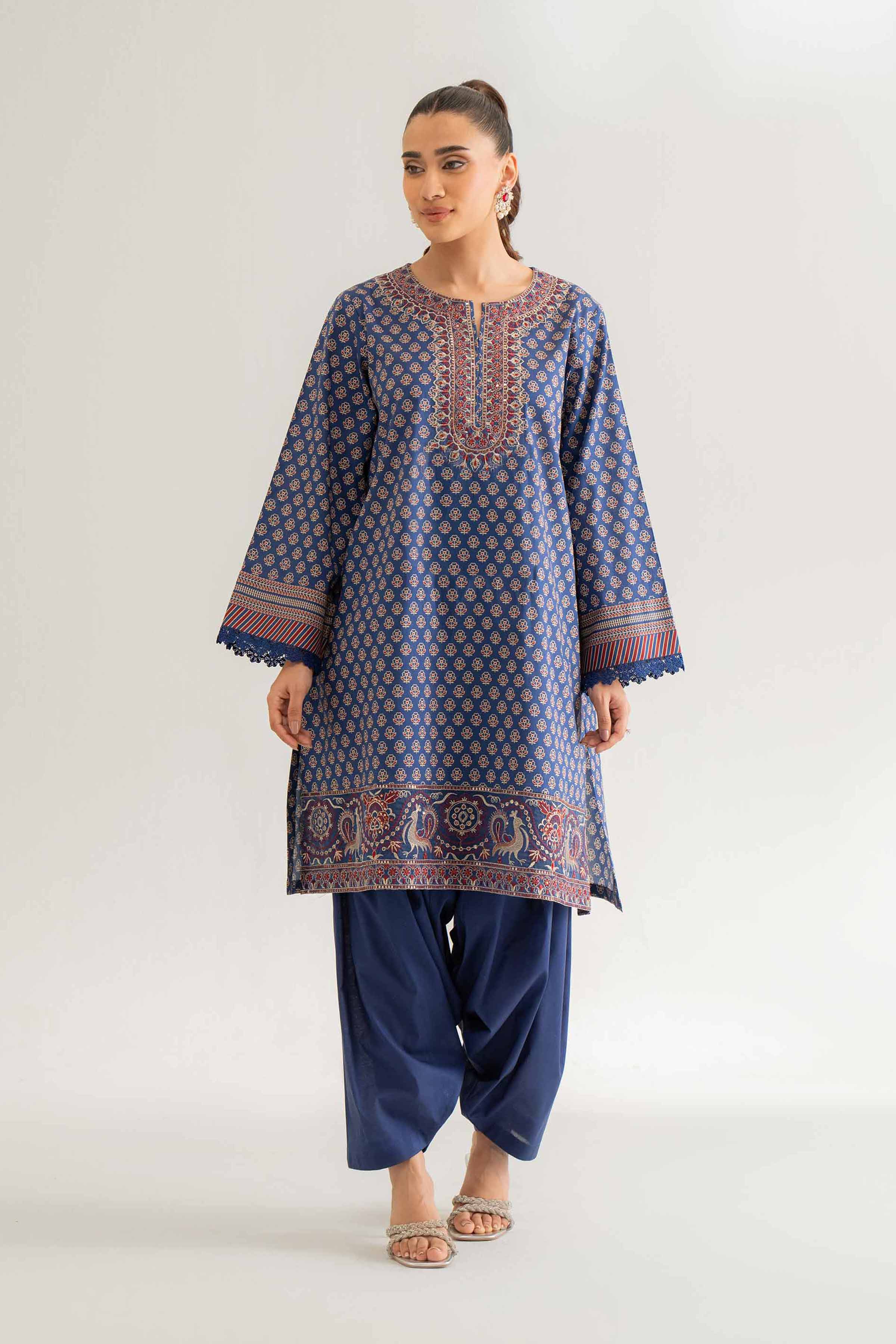 Nishat Linen 2 Piece - Digital Printed Embroidered Suit - 42501777 Embroidered Eid Lawn Collection 2025