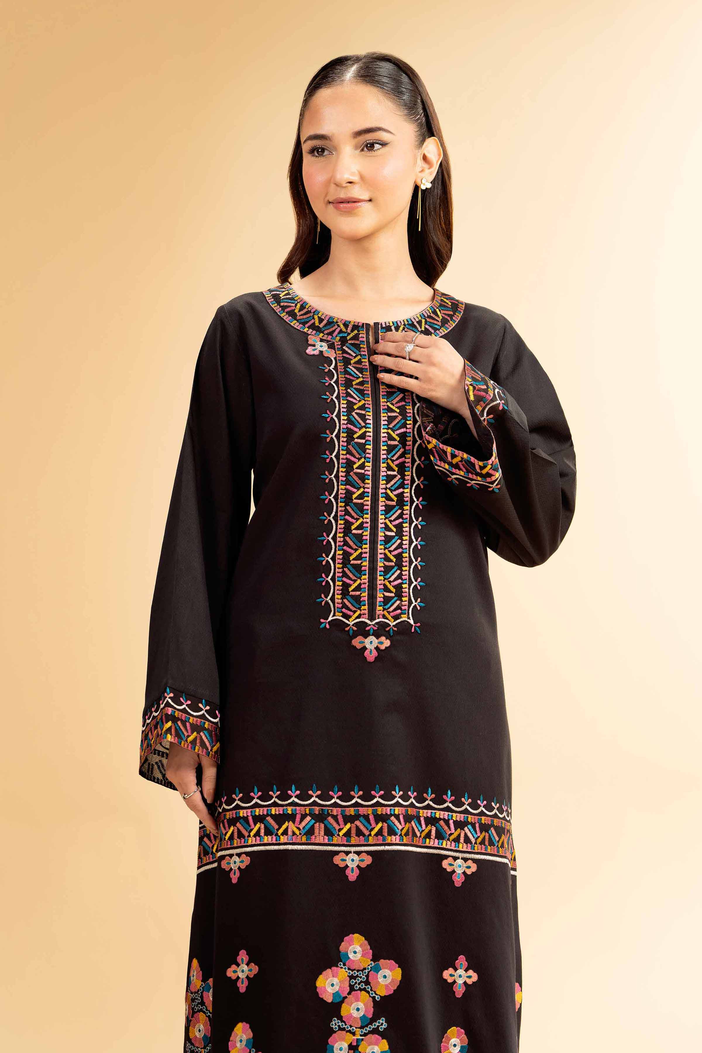 Nishat Linen 2 Piece - Dyed Embroidered Suit - 42501001 Embroidered Eid Lawn Collection 0 - Image 2