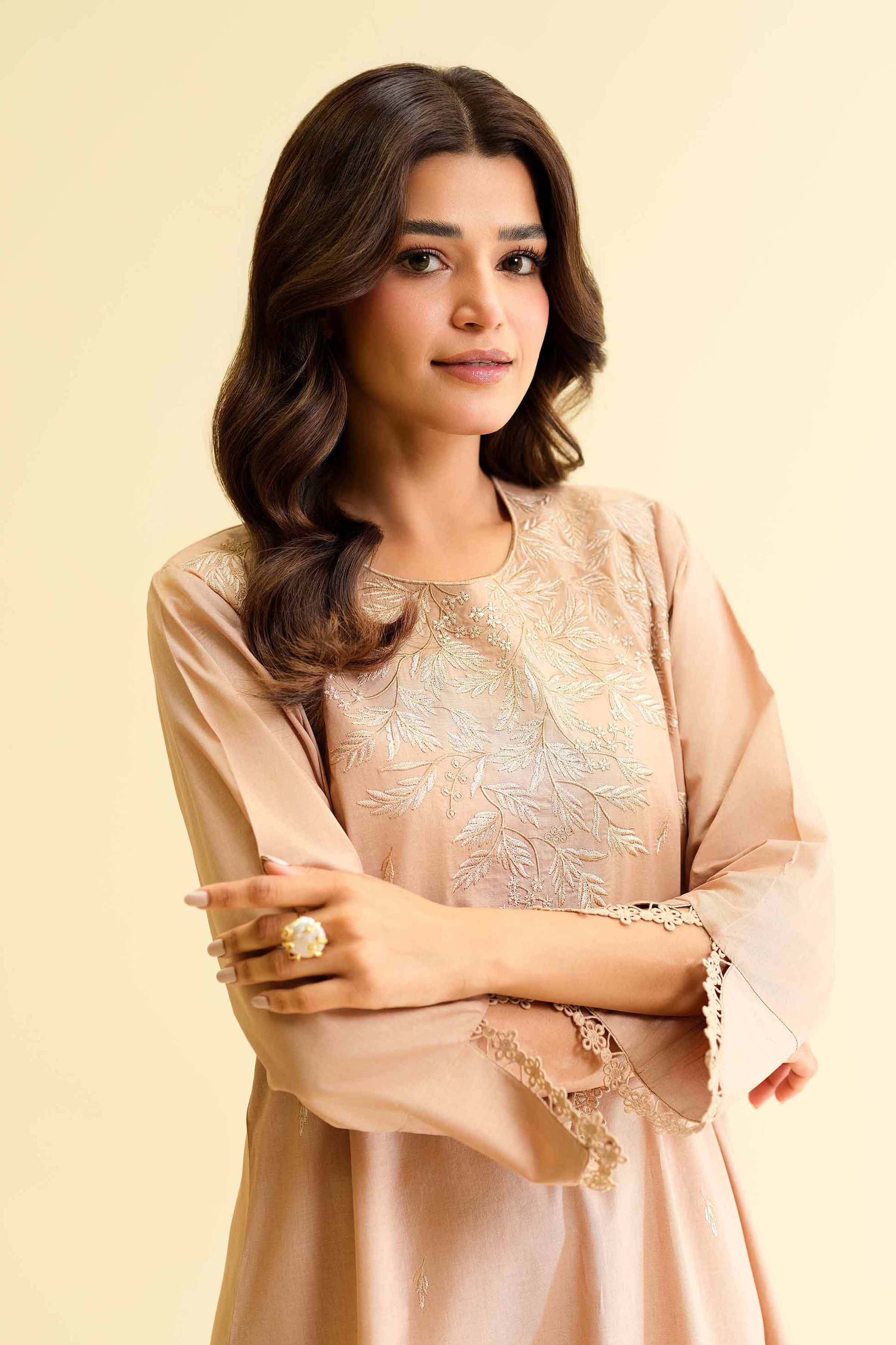 Nishat Linen 2 Piece - Dyed Embroidered Suit - 42501136 Embroidered Eid Lawn Collection 0 - Image 2