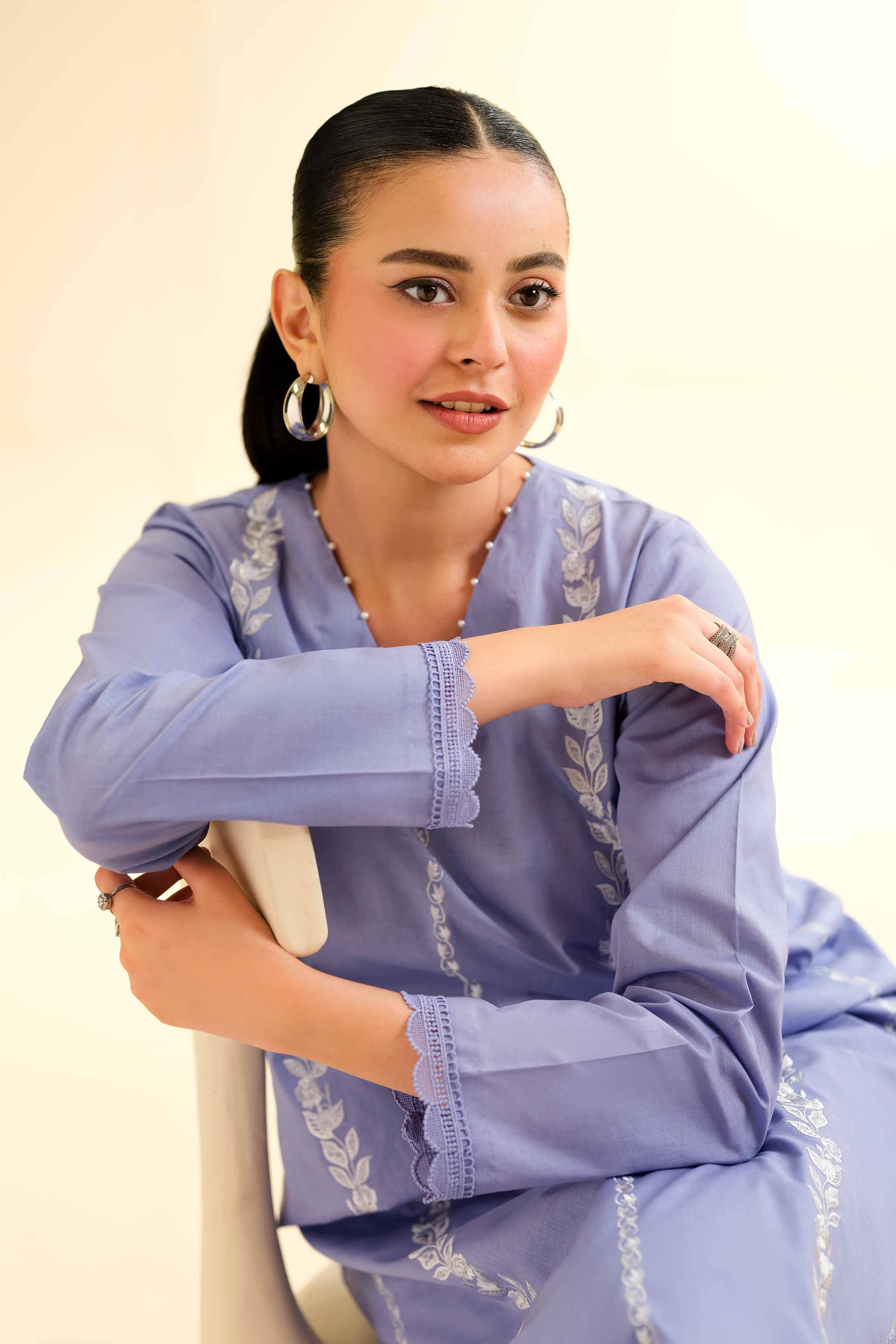 Nishat Linen 2 Piece - Dyed Embroidered Suit - 42501143 Embroidered Eid Lawn Collection 0 - Image 2