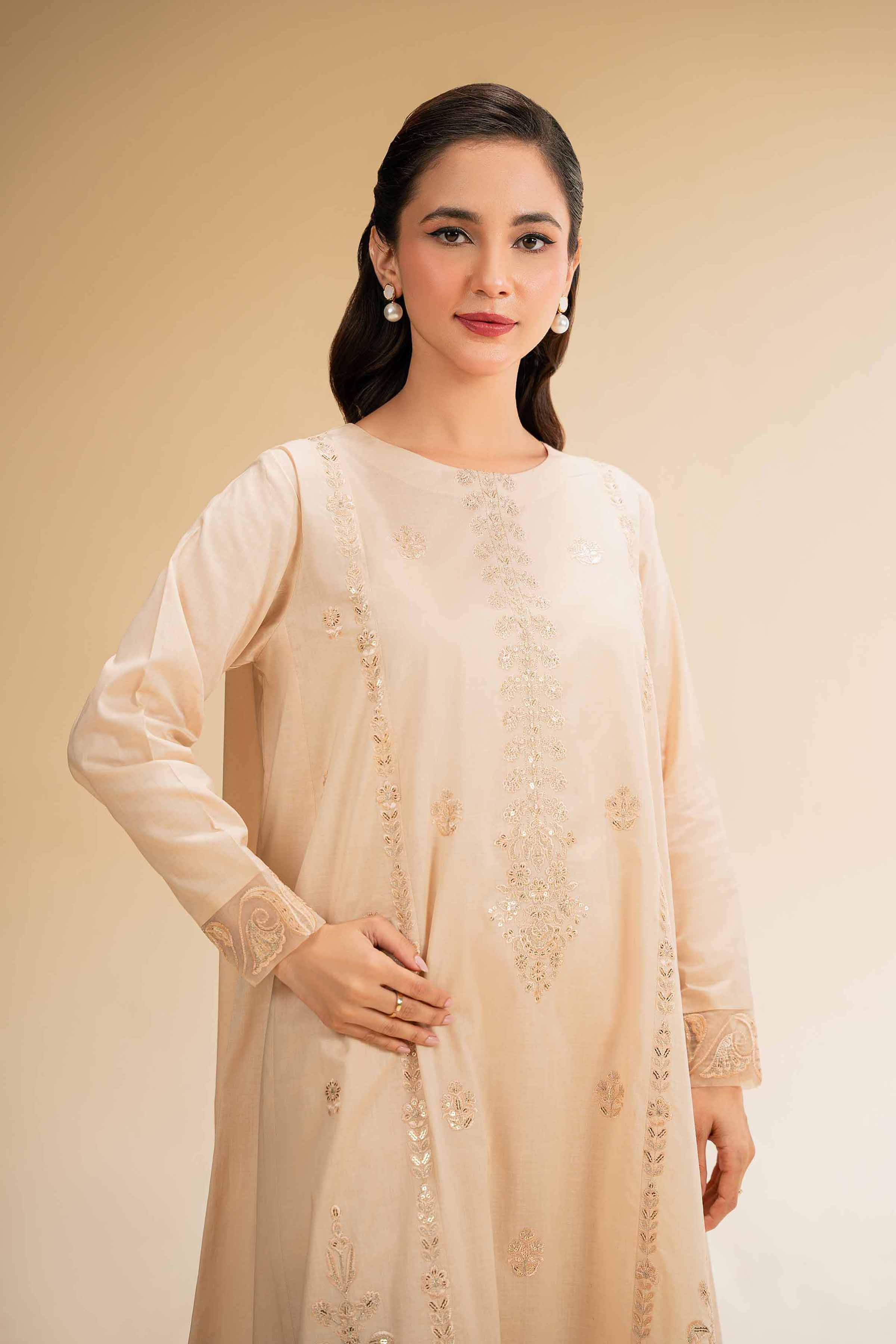Nishat Linen 2 Piece - Dyed Embroidered Suit - 42501265 Embroidered Eid Lawn Collection 0 - Image 2